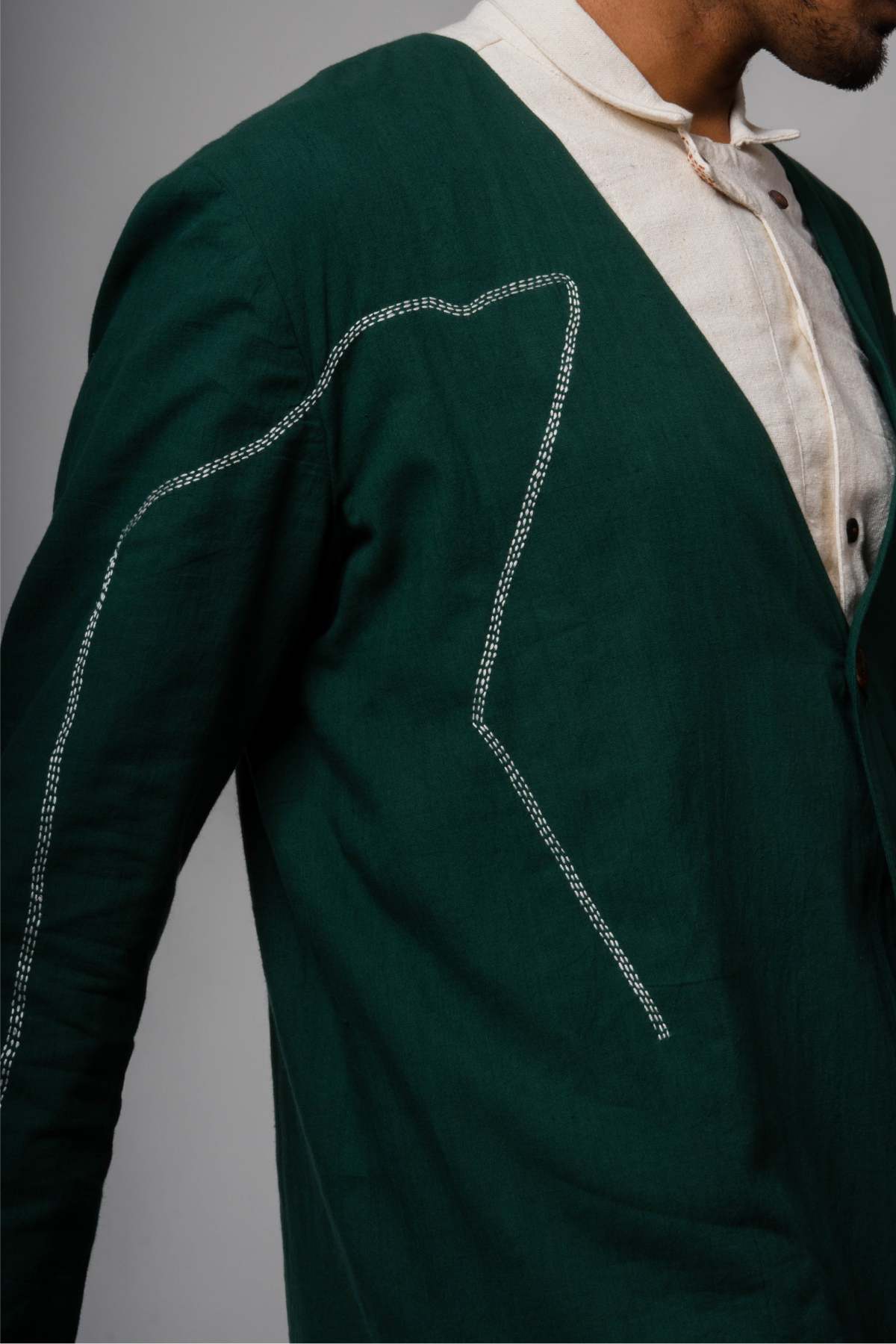 Kantha Paneled Jacket