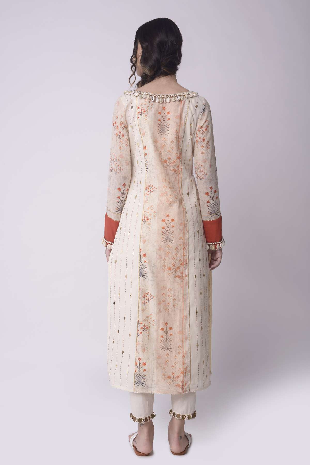 Cotton Kantha Print Kurta Set