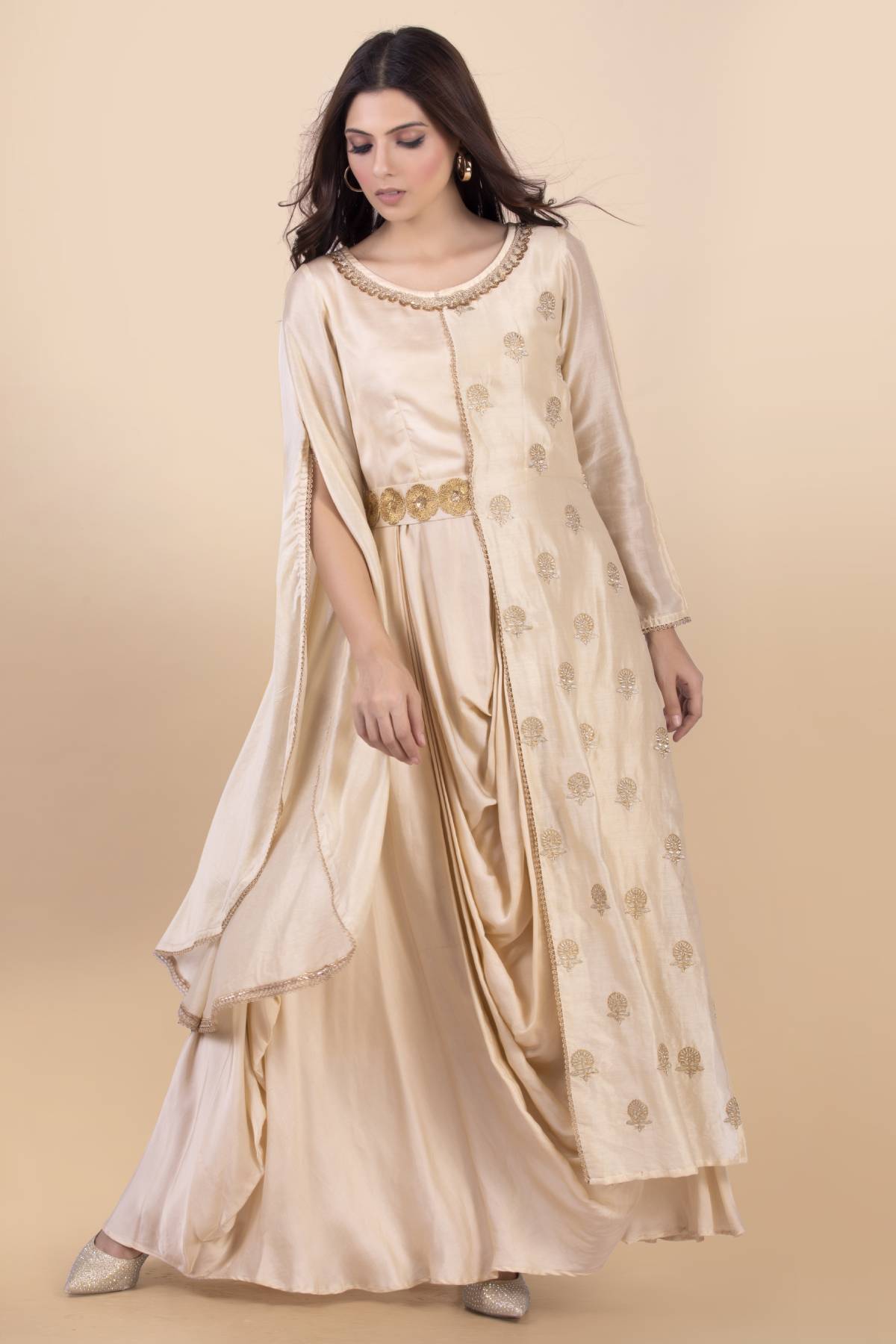 Buy Kimono Sleeves Dress Gown for Women Online