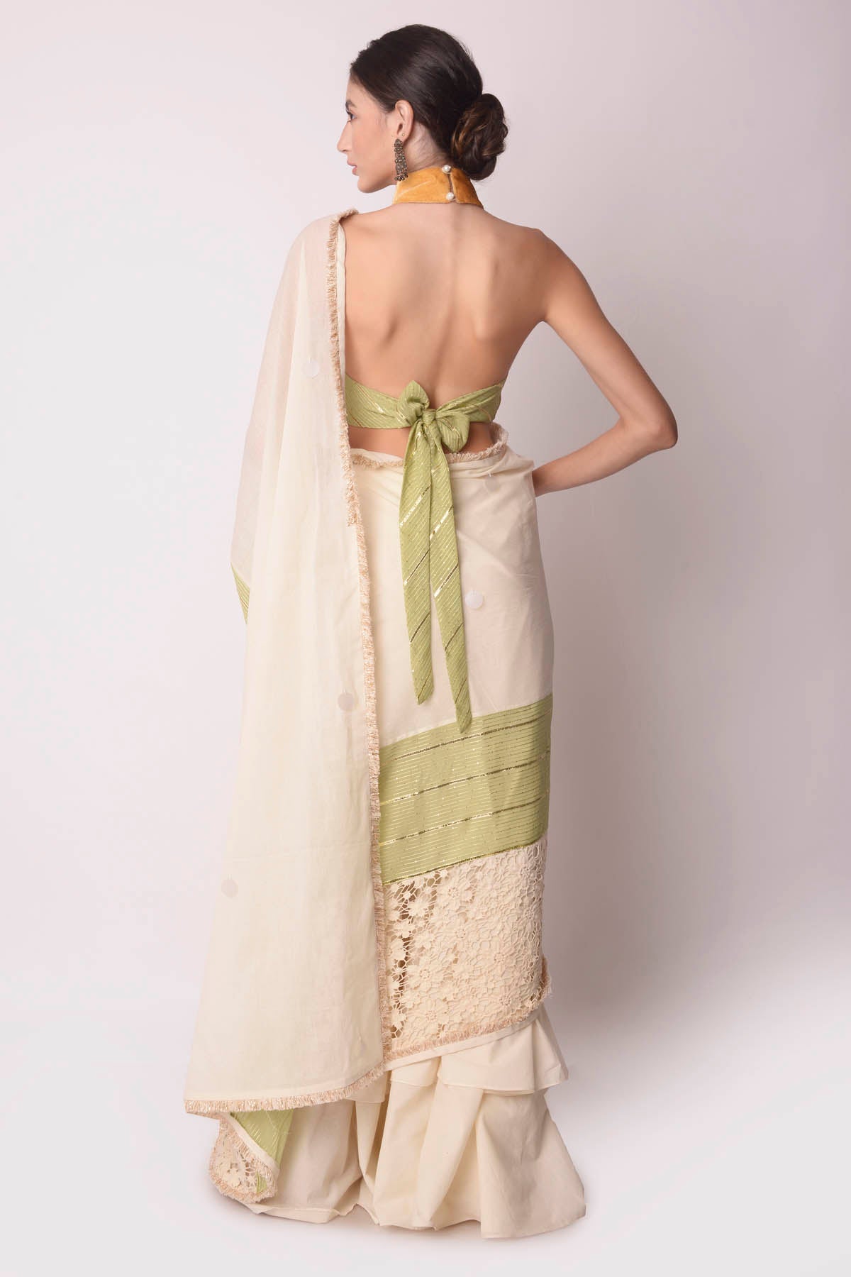 Layered Drape Saree & Blouse