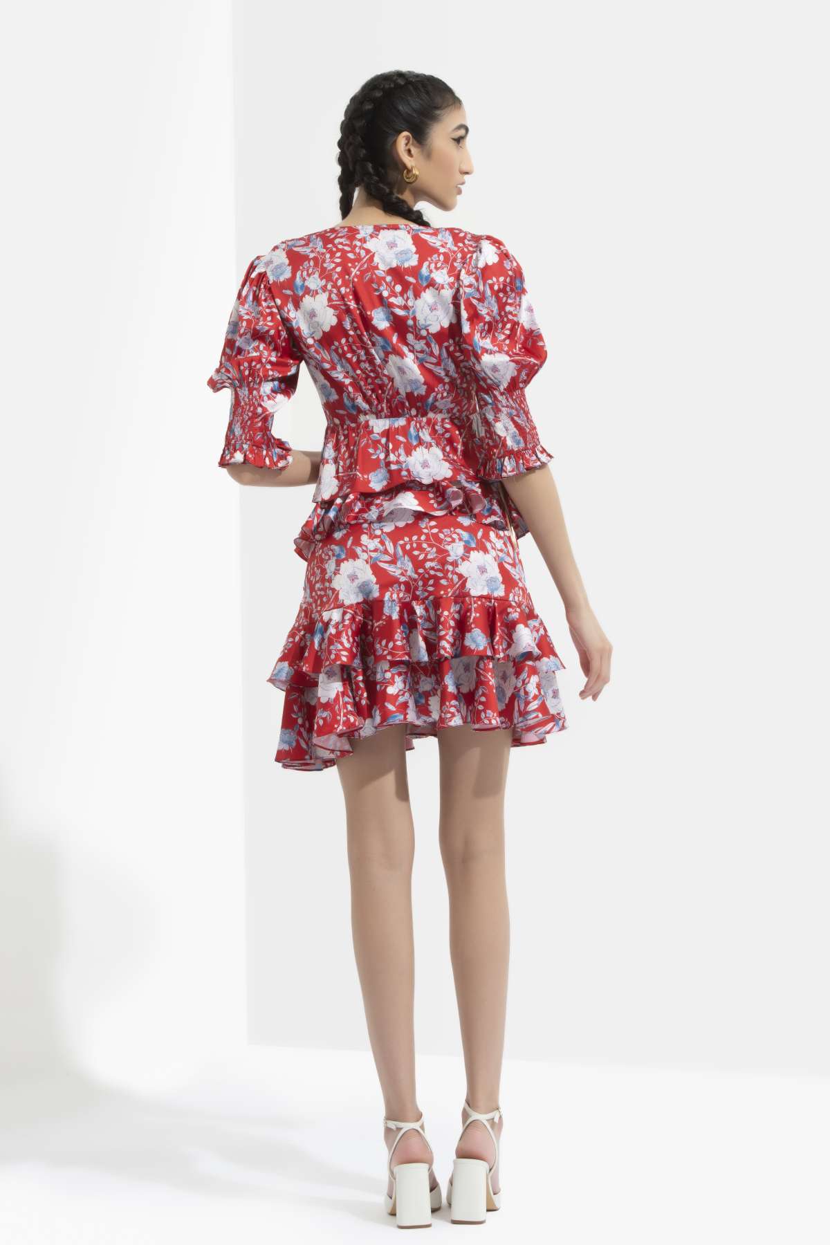 Layered Printed Skirt Set