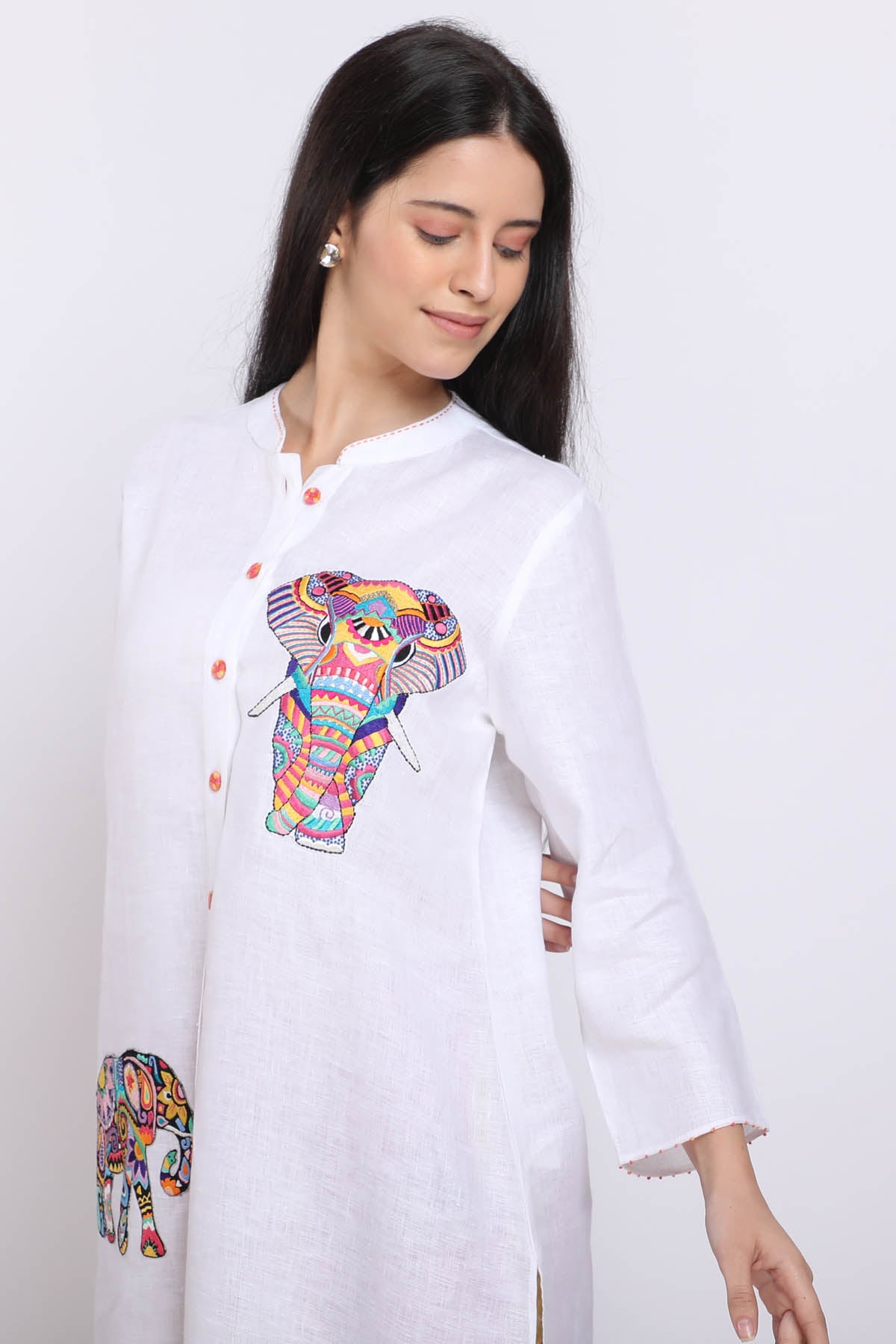 Linen Elephant Shirt
