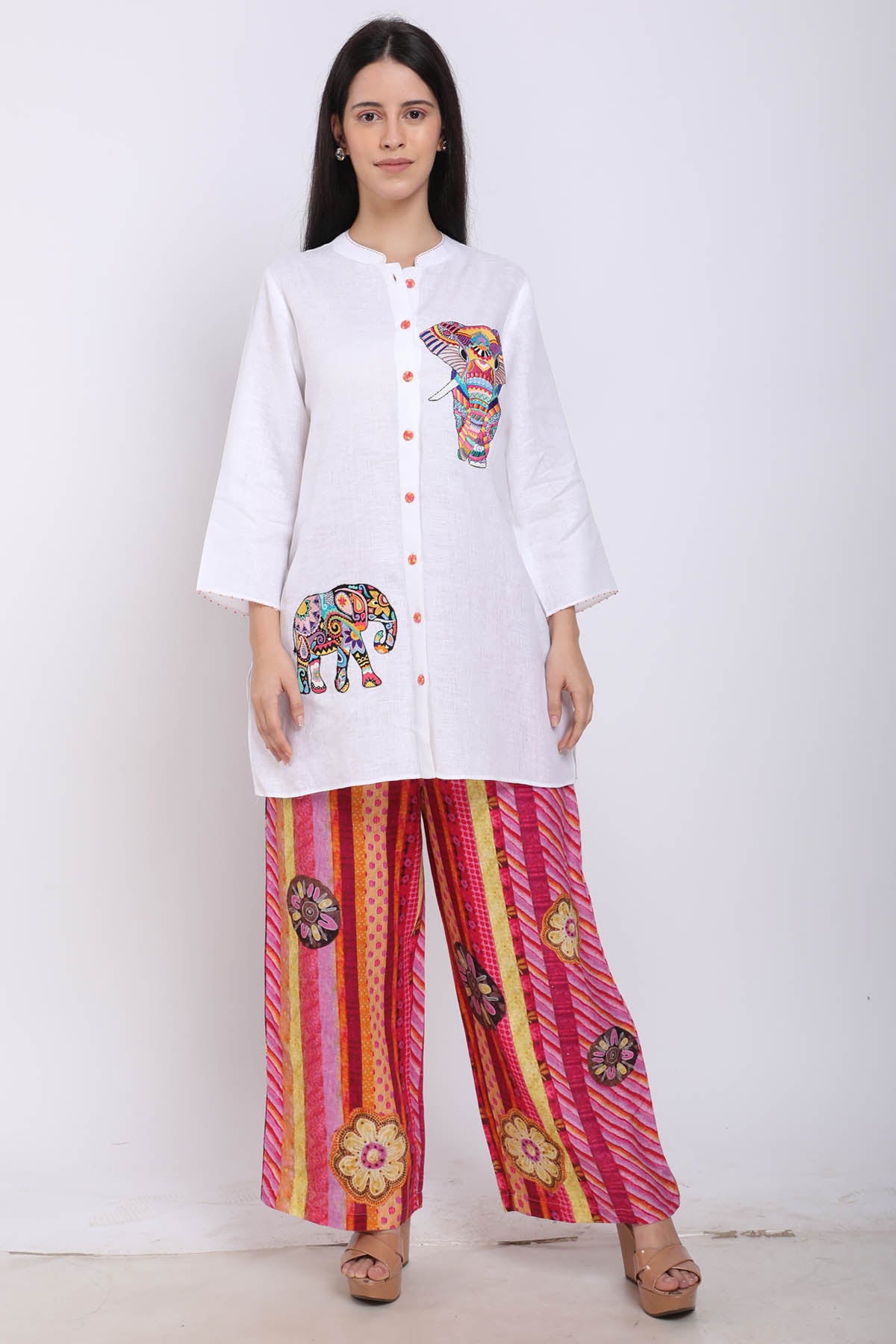 Linen Elephant Shirt