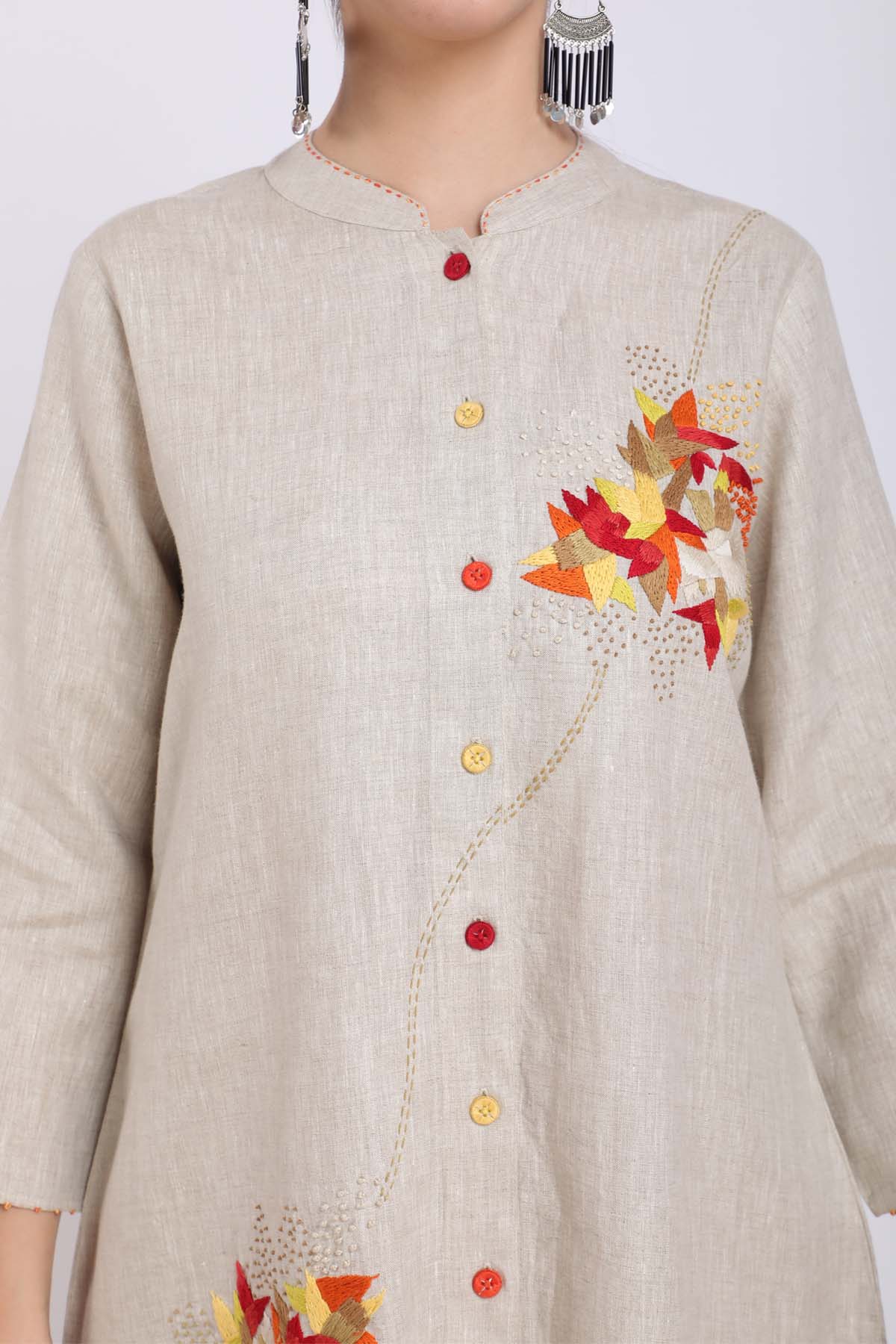 Linen Embroidered Shirt
