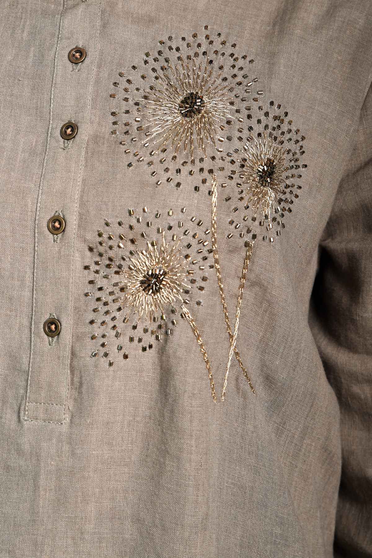 Embroidered Asymmetrical Tunic