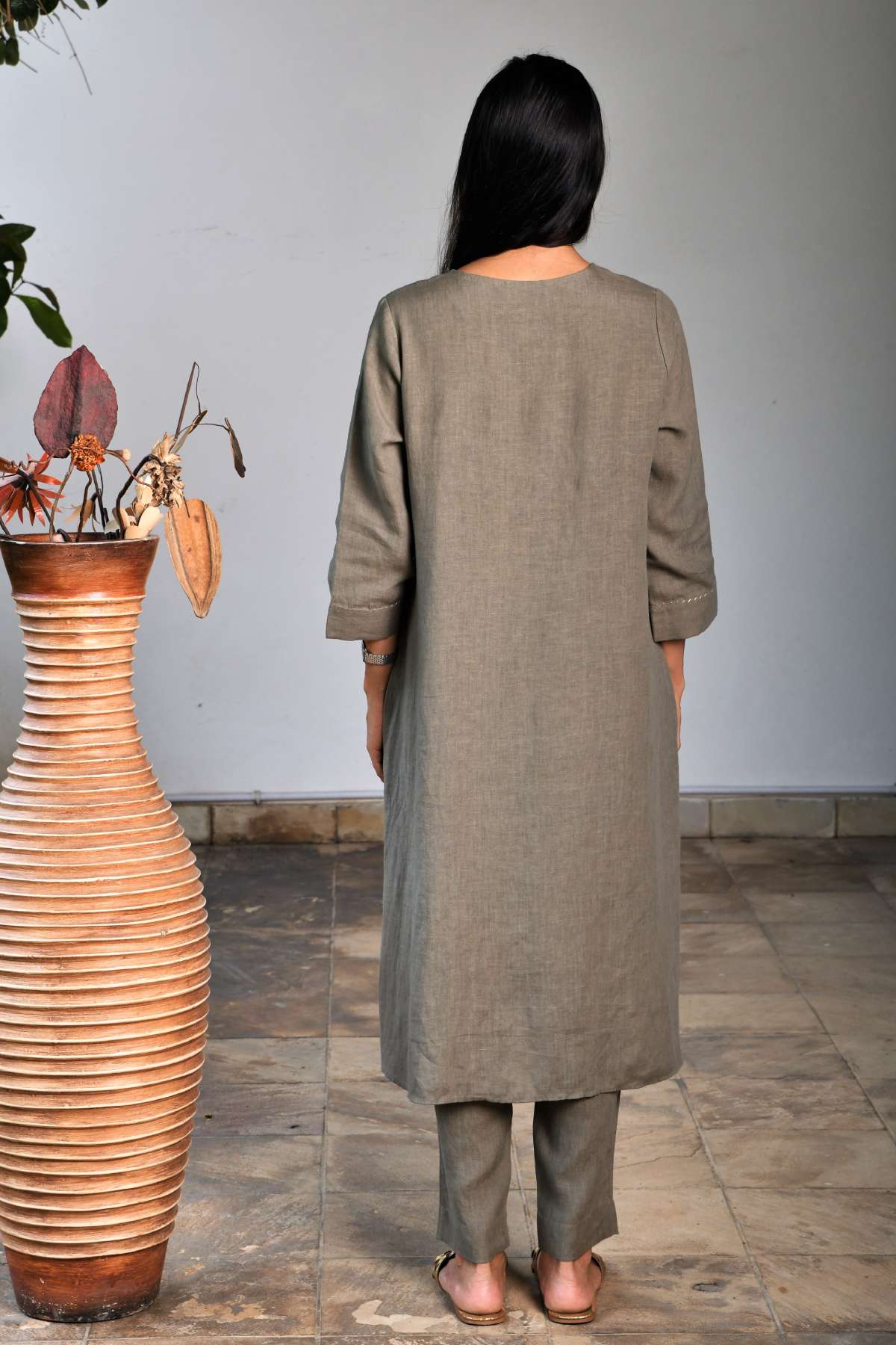 Embroidered Asymmetrical Tunic