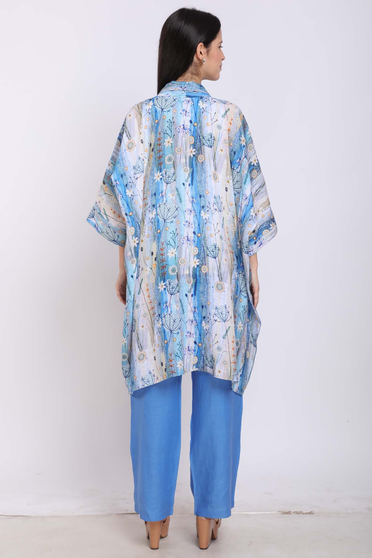 Linen Printed Kaftan