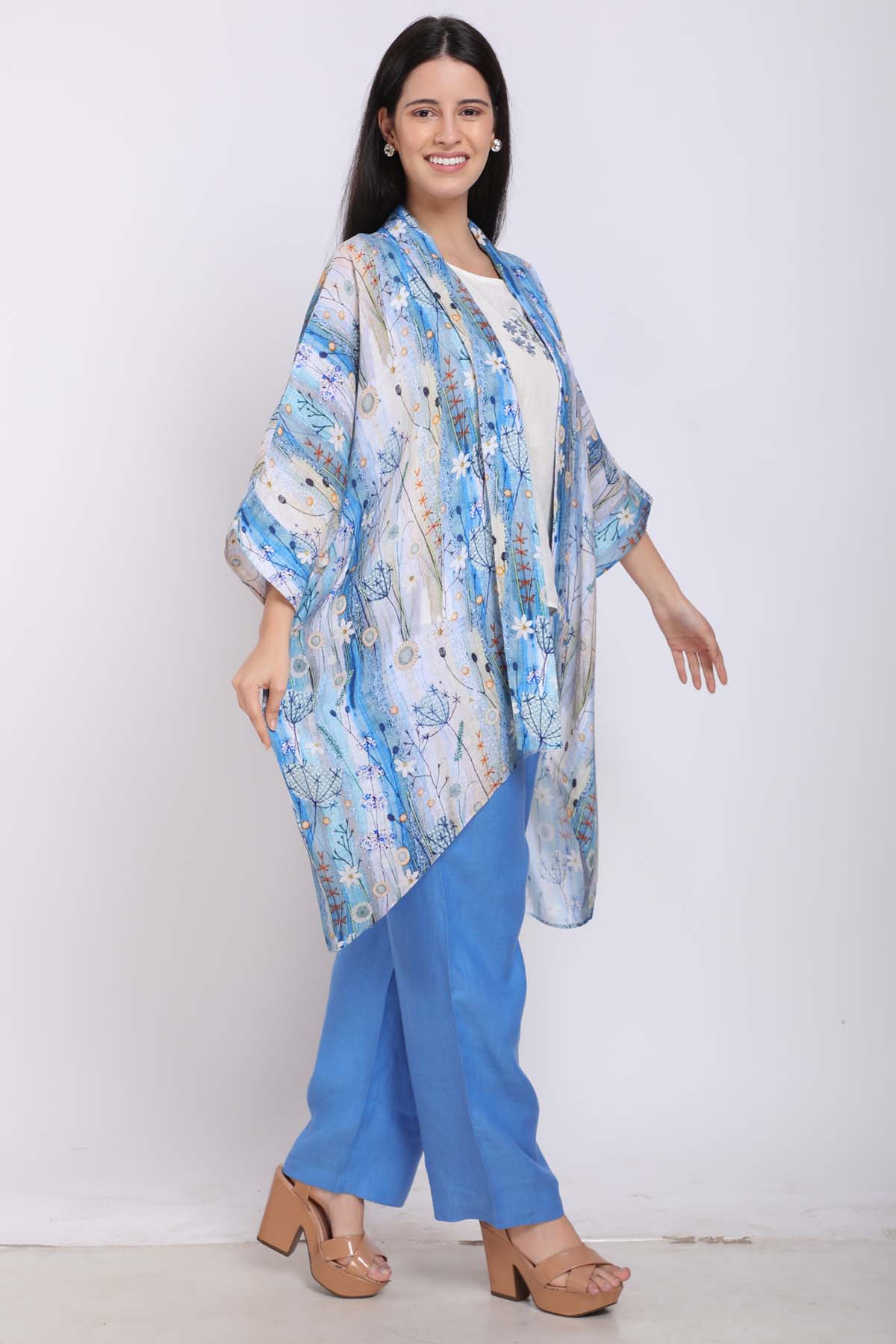 Linen Printed Kaftan