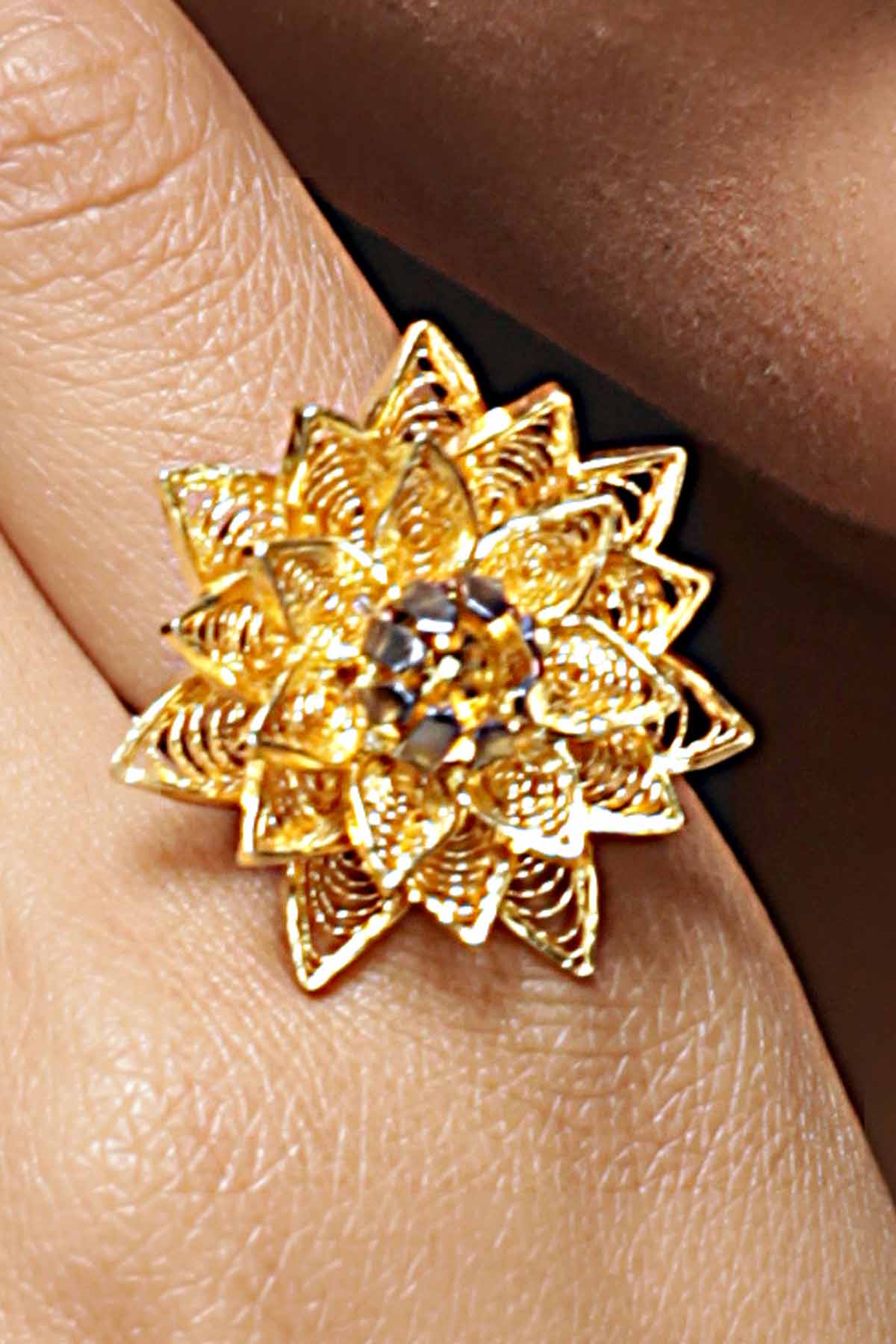 Lotus Filigree Ring