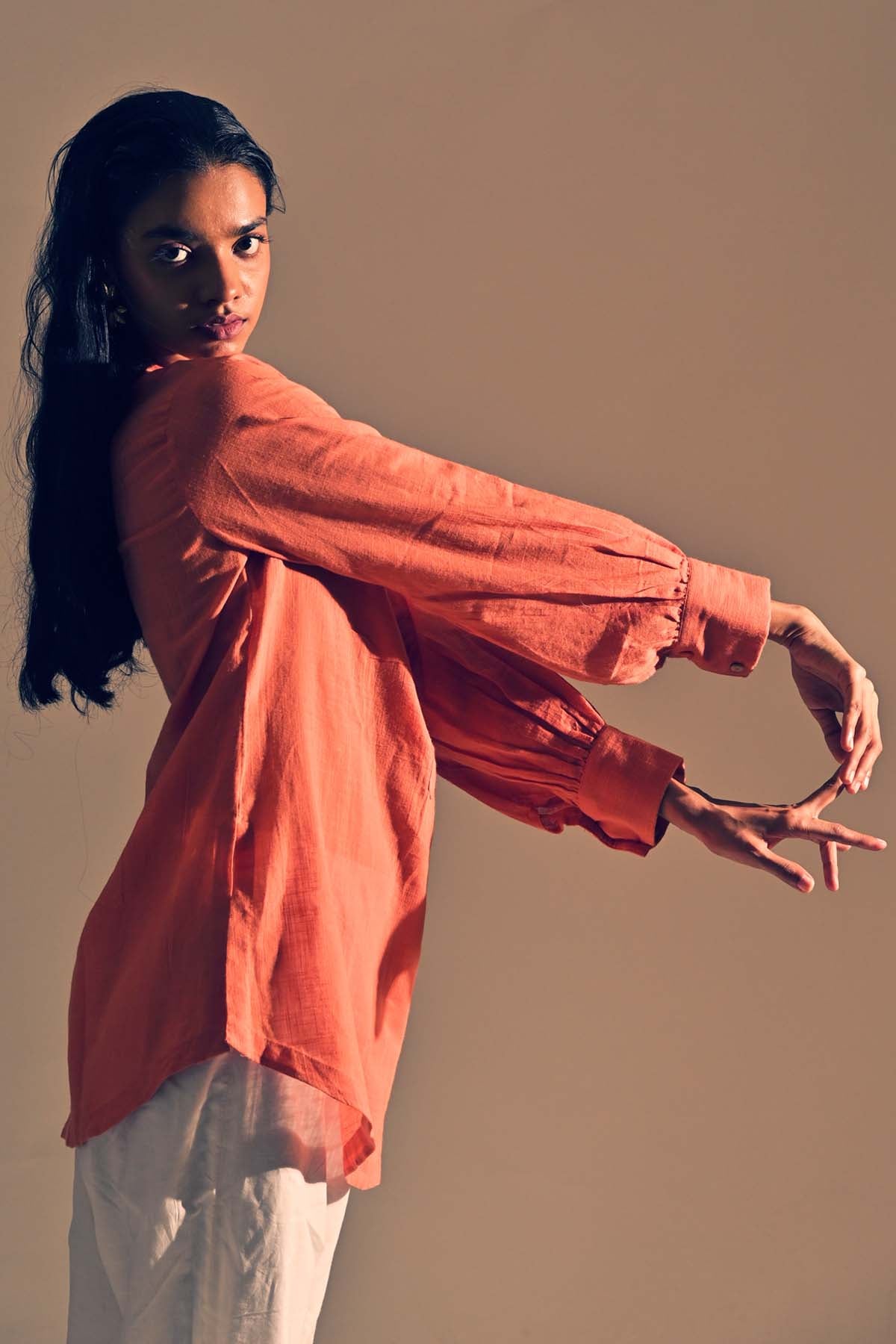 Mandarin Collar Shirt