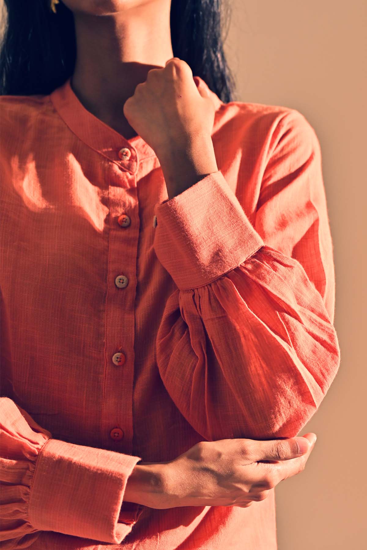 Mandarin Collar Shirt