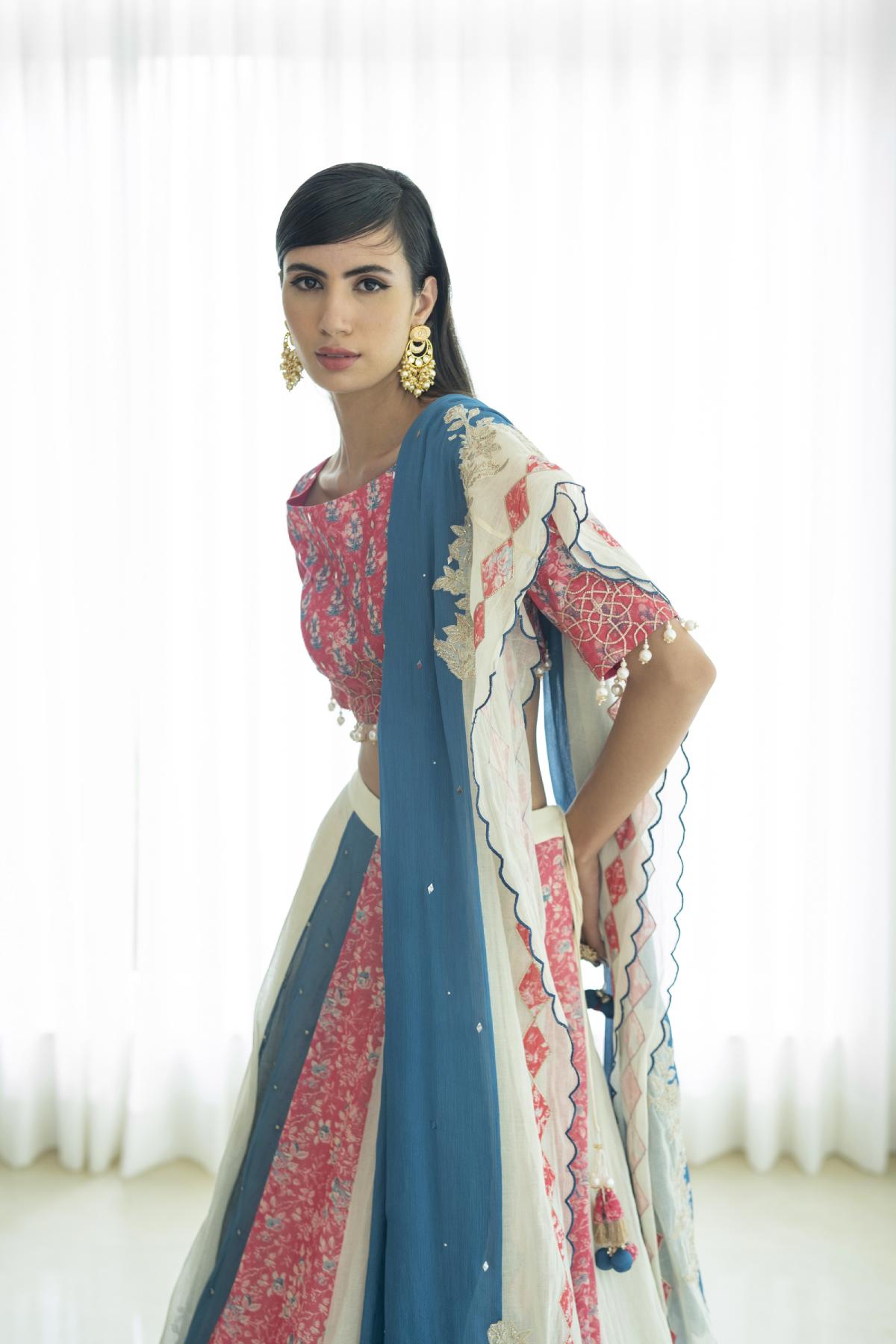 Mirror & Gota Lehenga Set