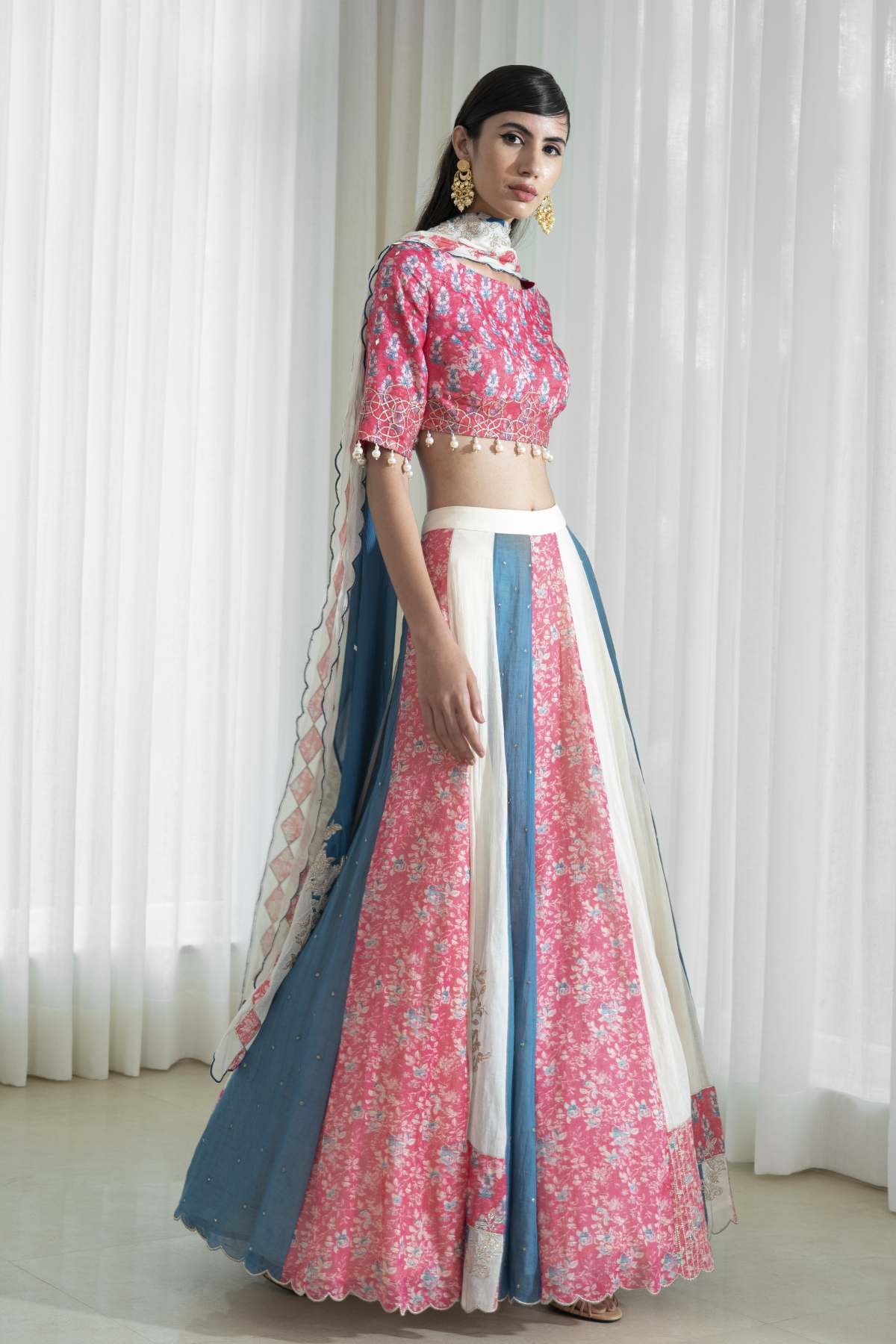 Mirror & Gota Lehenga Set