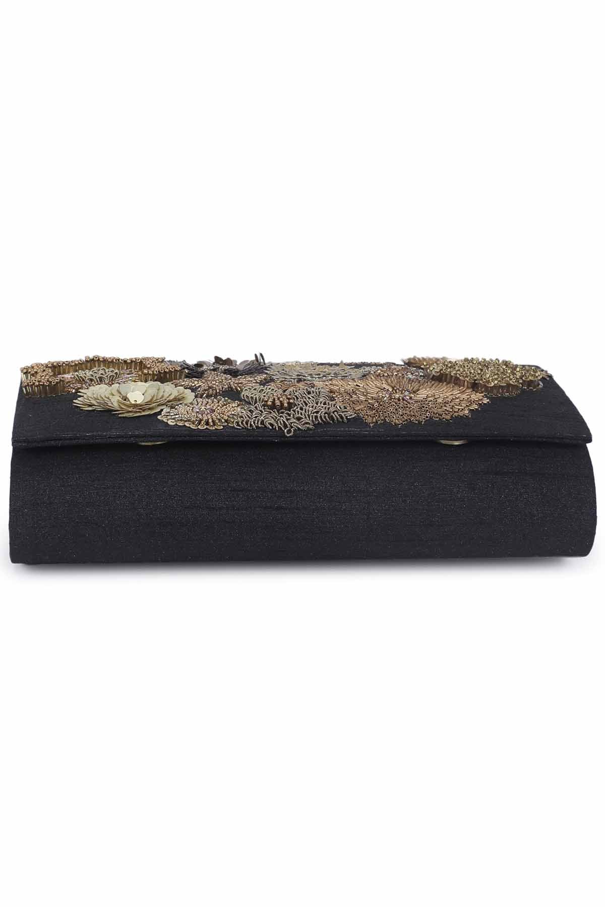 Mix Media Embroidered Clutch