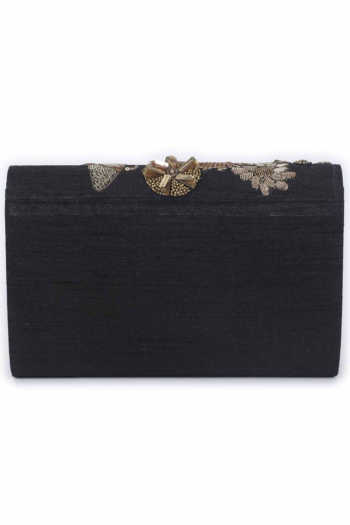 Mix Media Embroidered Clutch