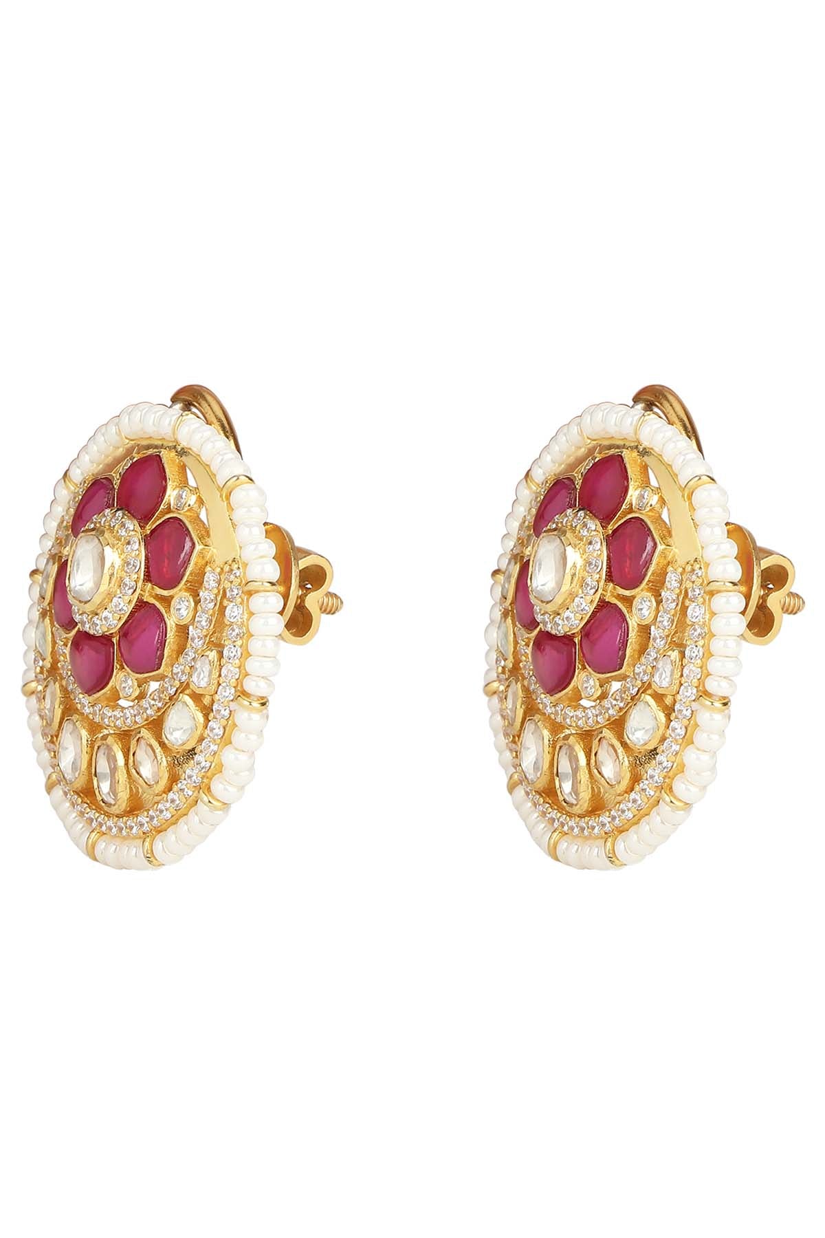 Moissanite Polki Ruby Tops