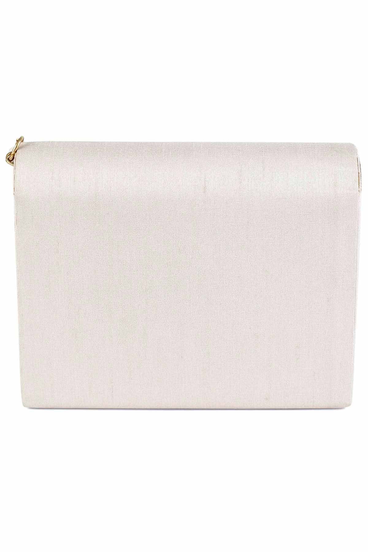 Motif Embroidered Clutch