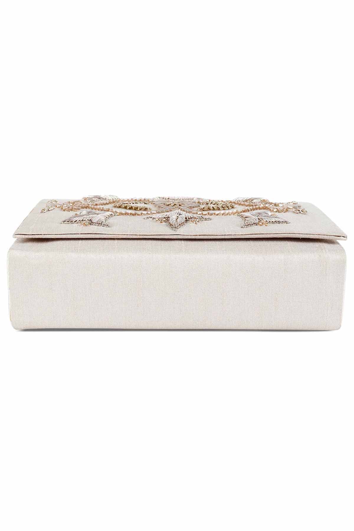 Motif Embroidered Clutch