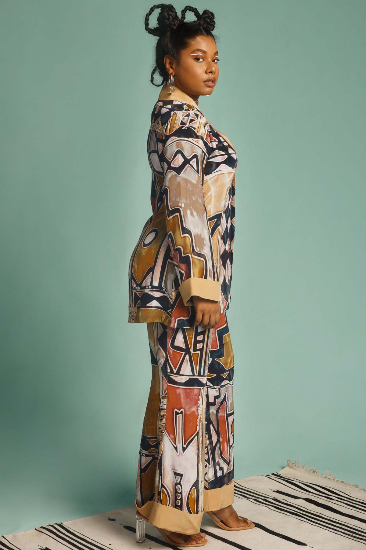 Natural Crepe Co-ord Set