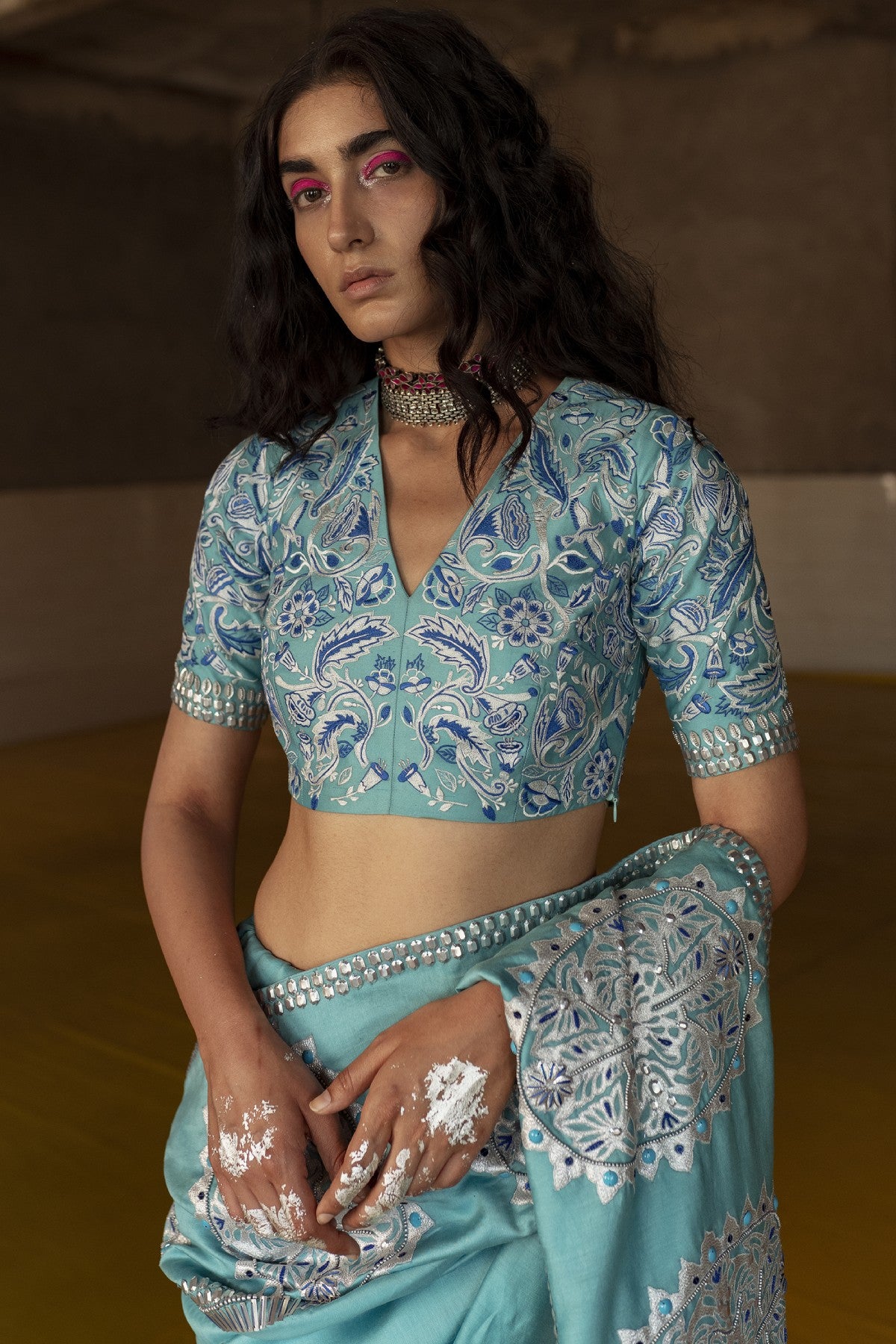 Thread Embroidery Blouse