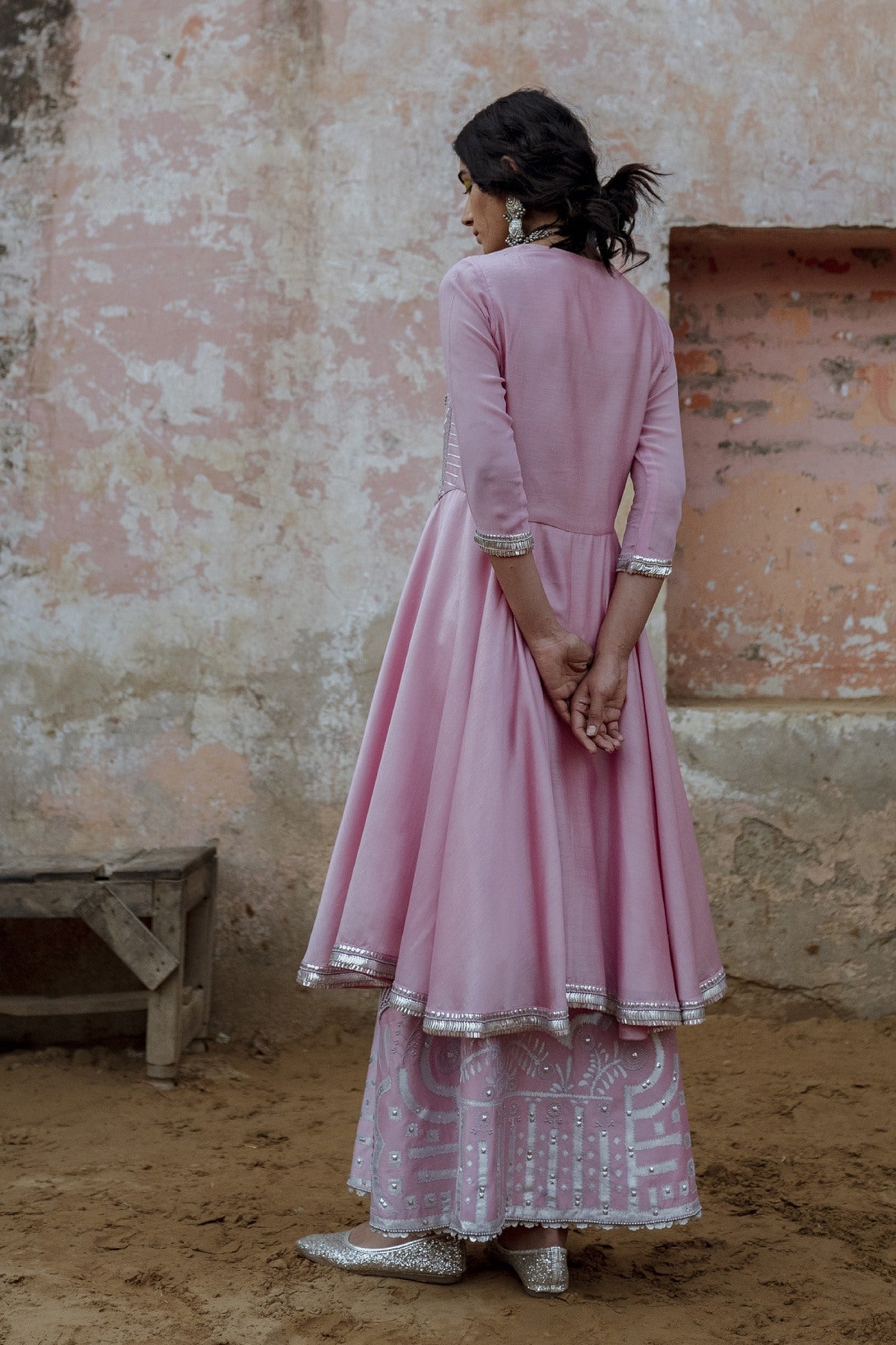 A-Line Kurta & Skirt Set