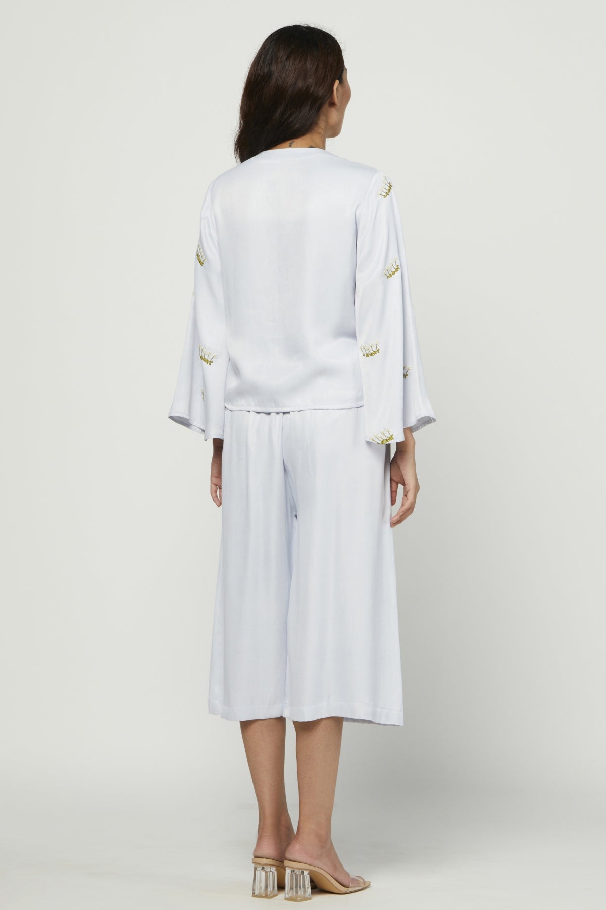 Mist Embroidered Pants