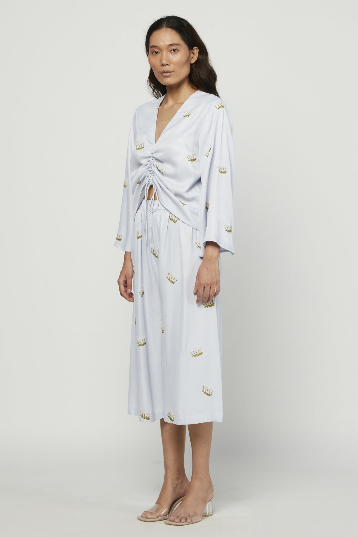 Mist Embroidered Top