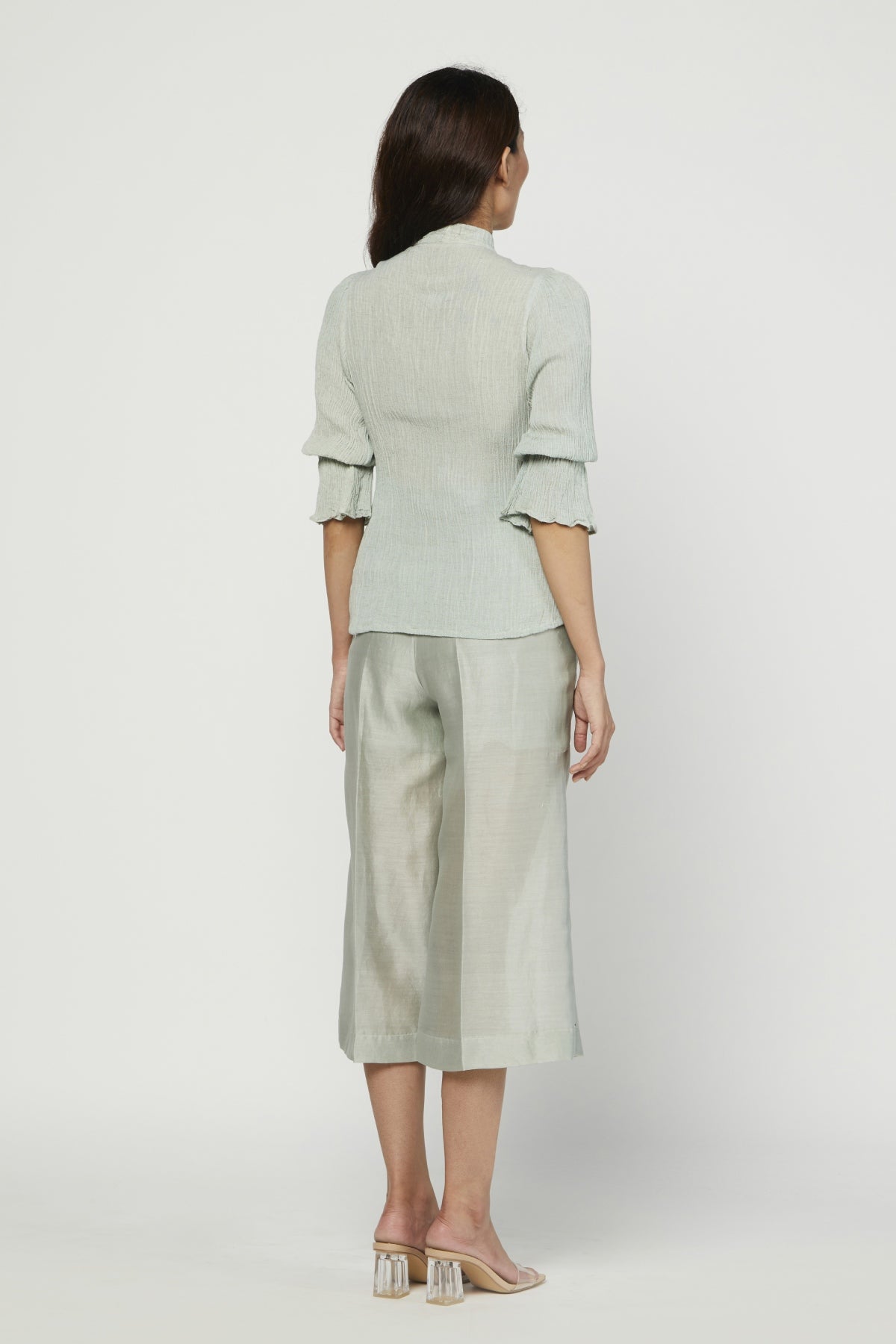 Sage Green Cotton Blend Top