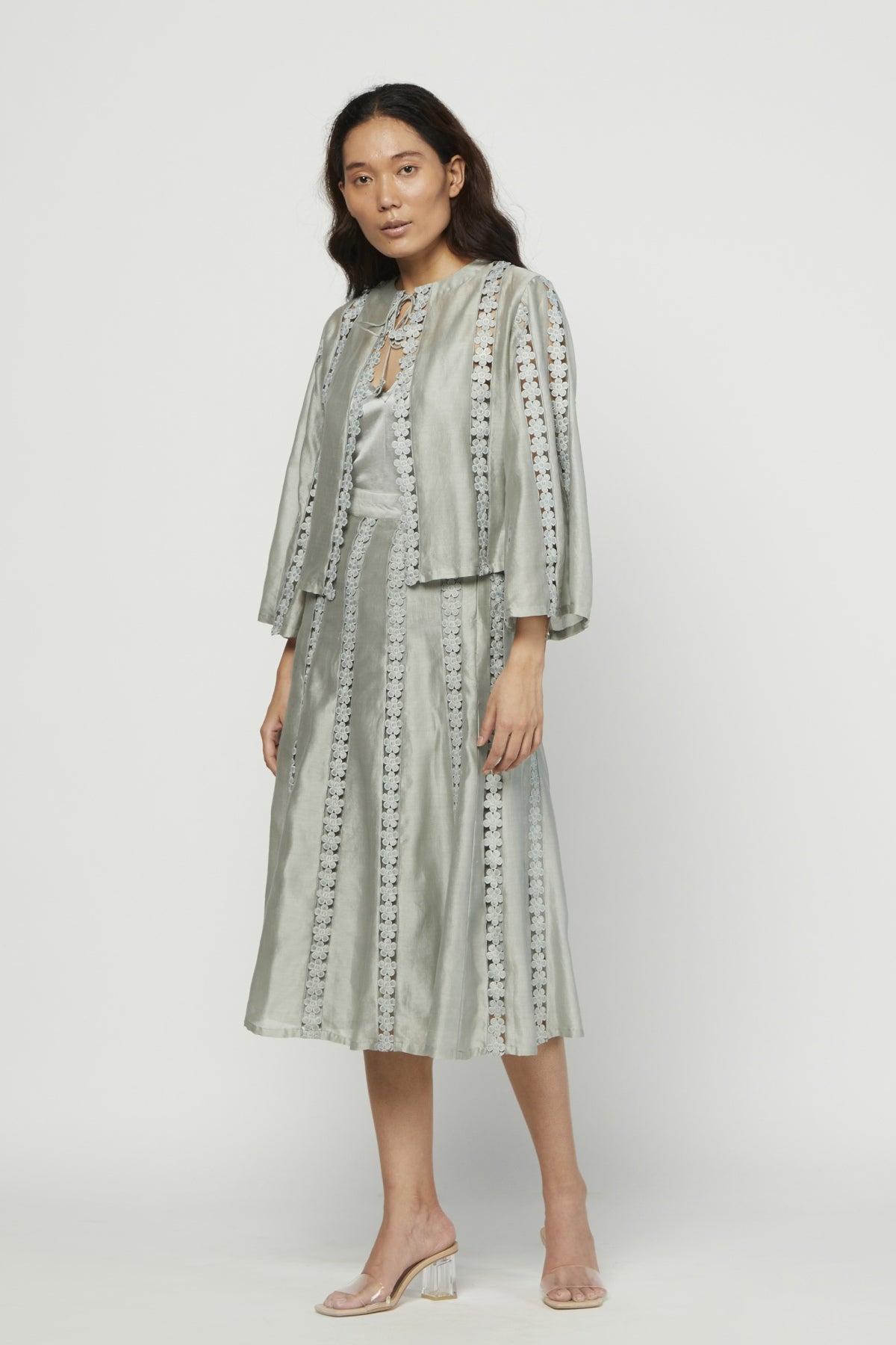 Lace Embellished Skirt