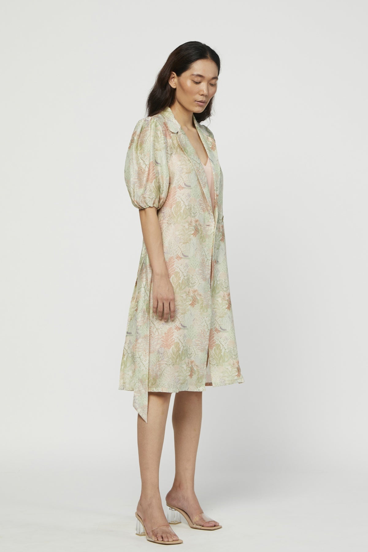 Silk Chanderi Coat Dress