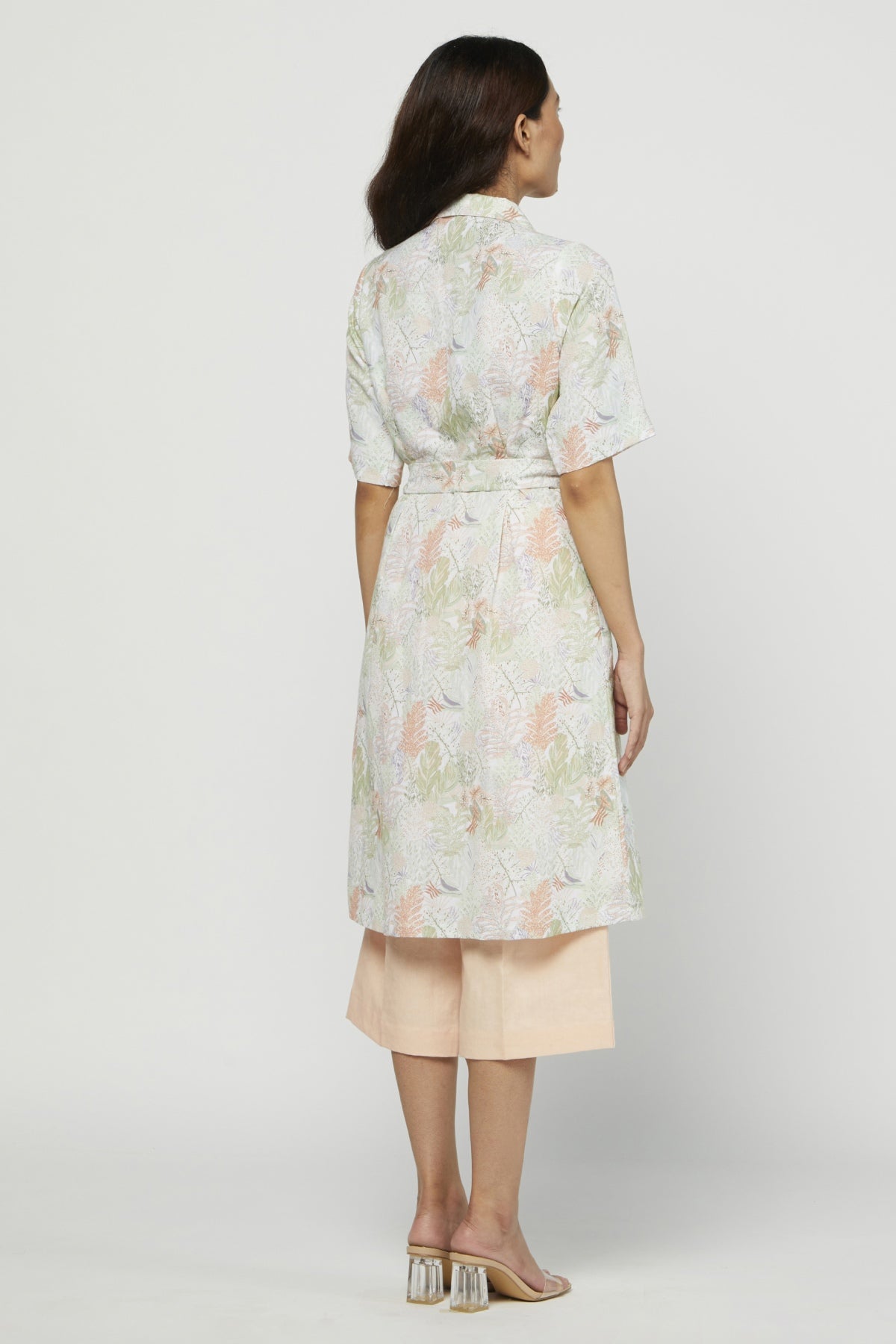 Linen Printed Dress