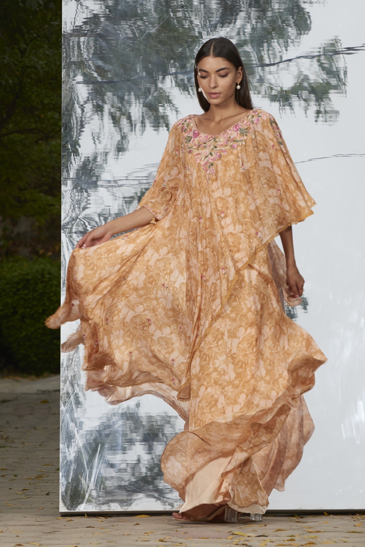 Layered Printed Kaftan