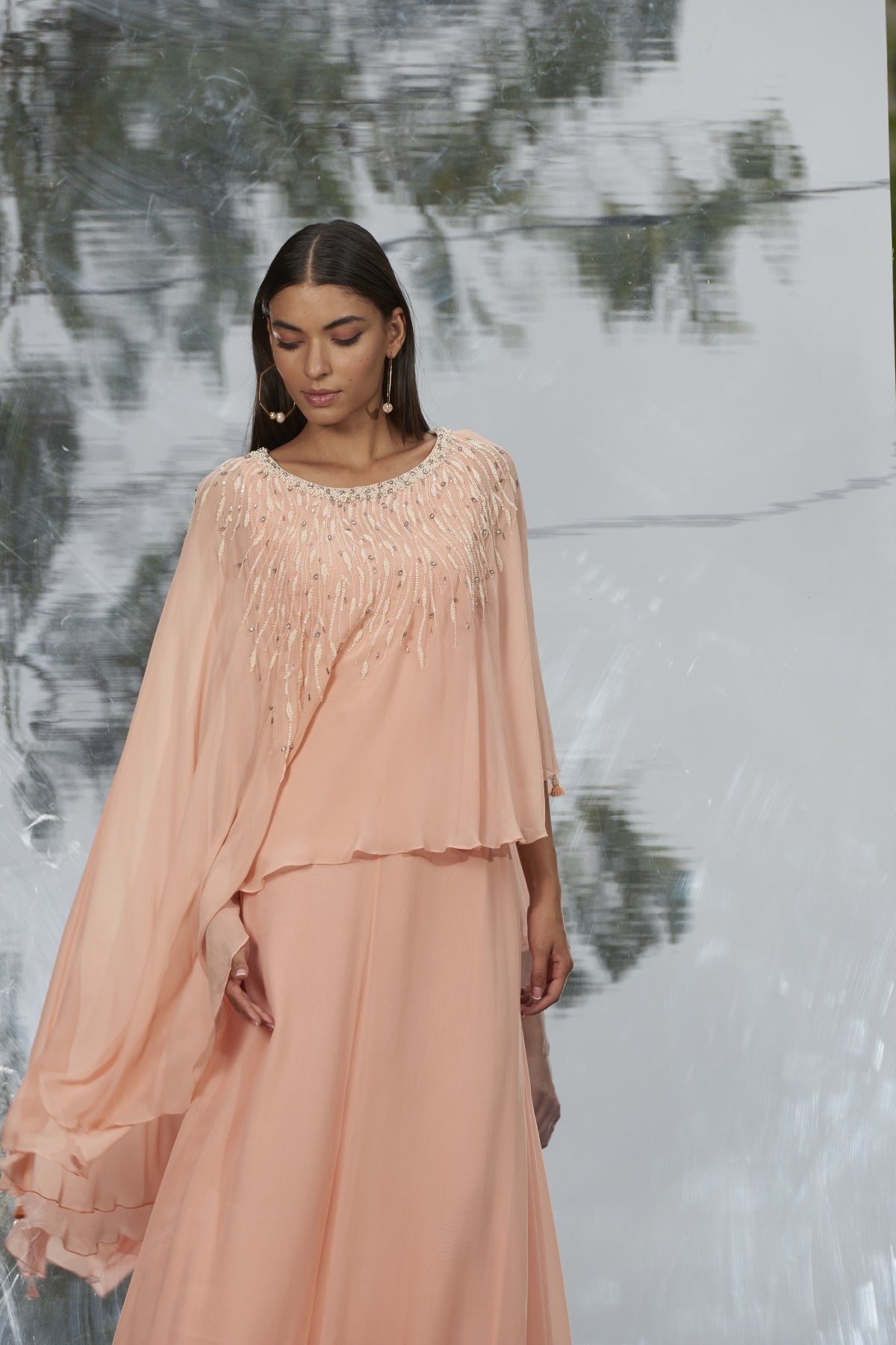 Layered Kaftan Gown