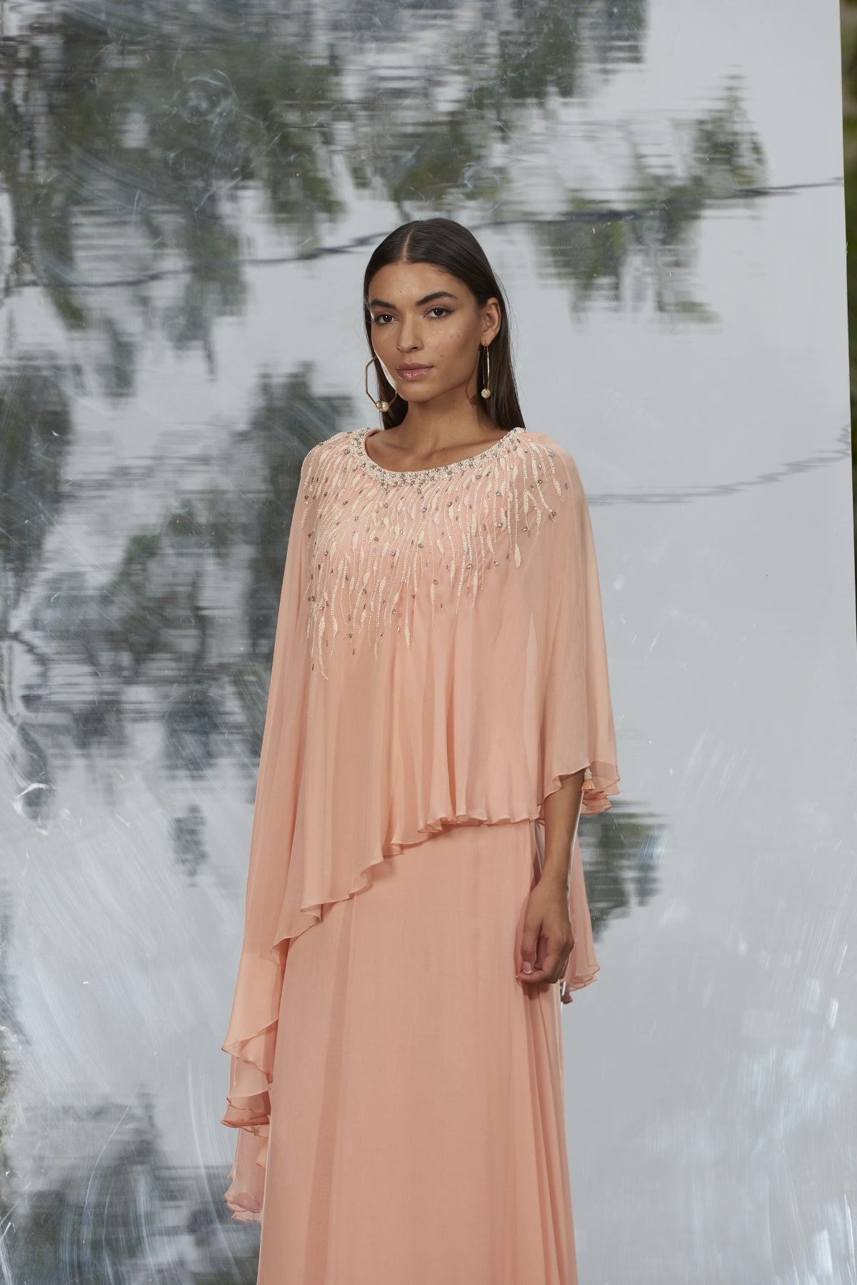Layered Kaftan Gown