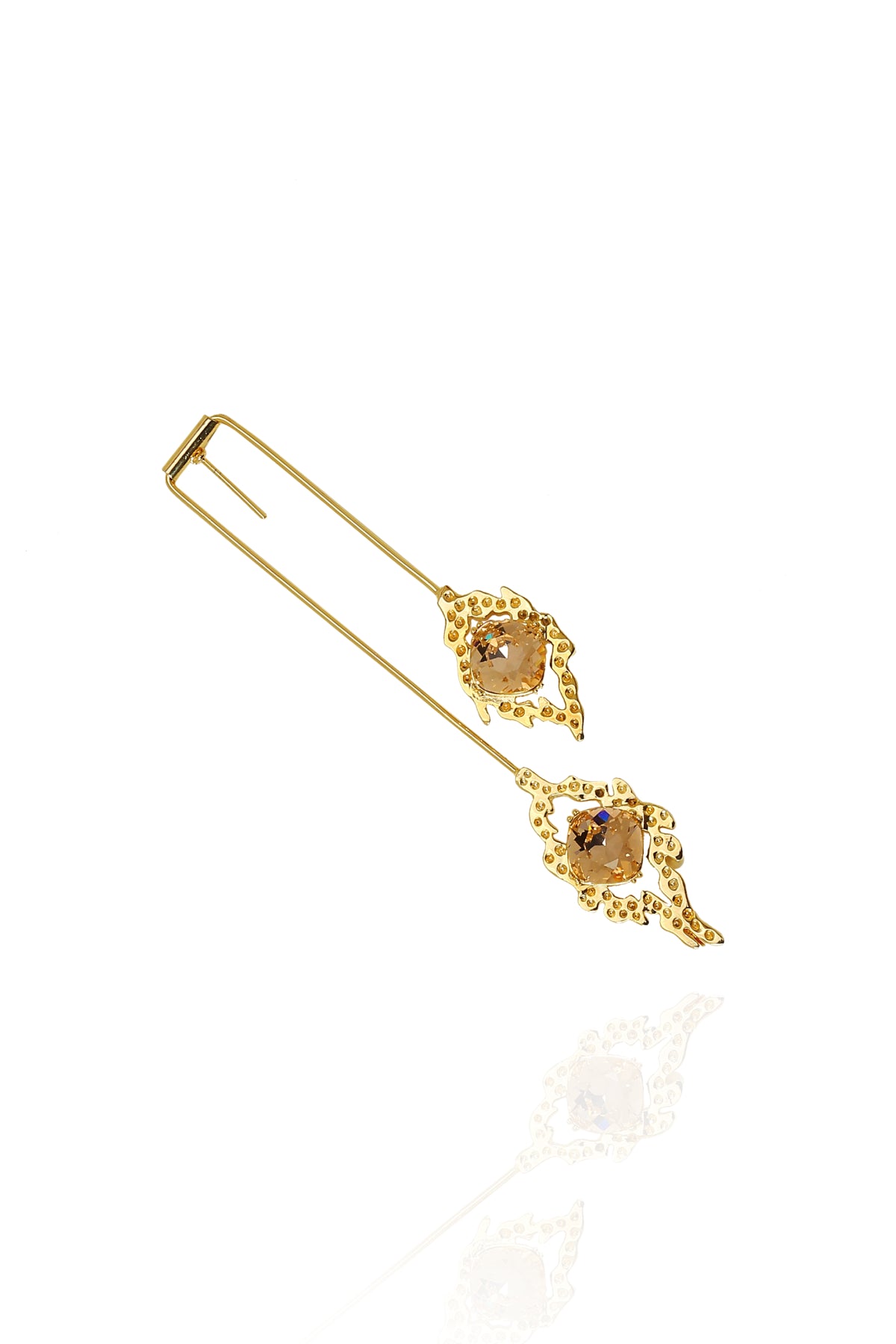 Gold Swarovski Fancy Danglers