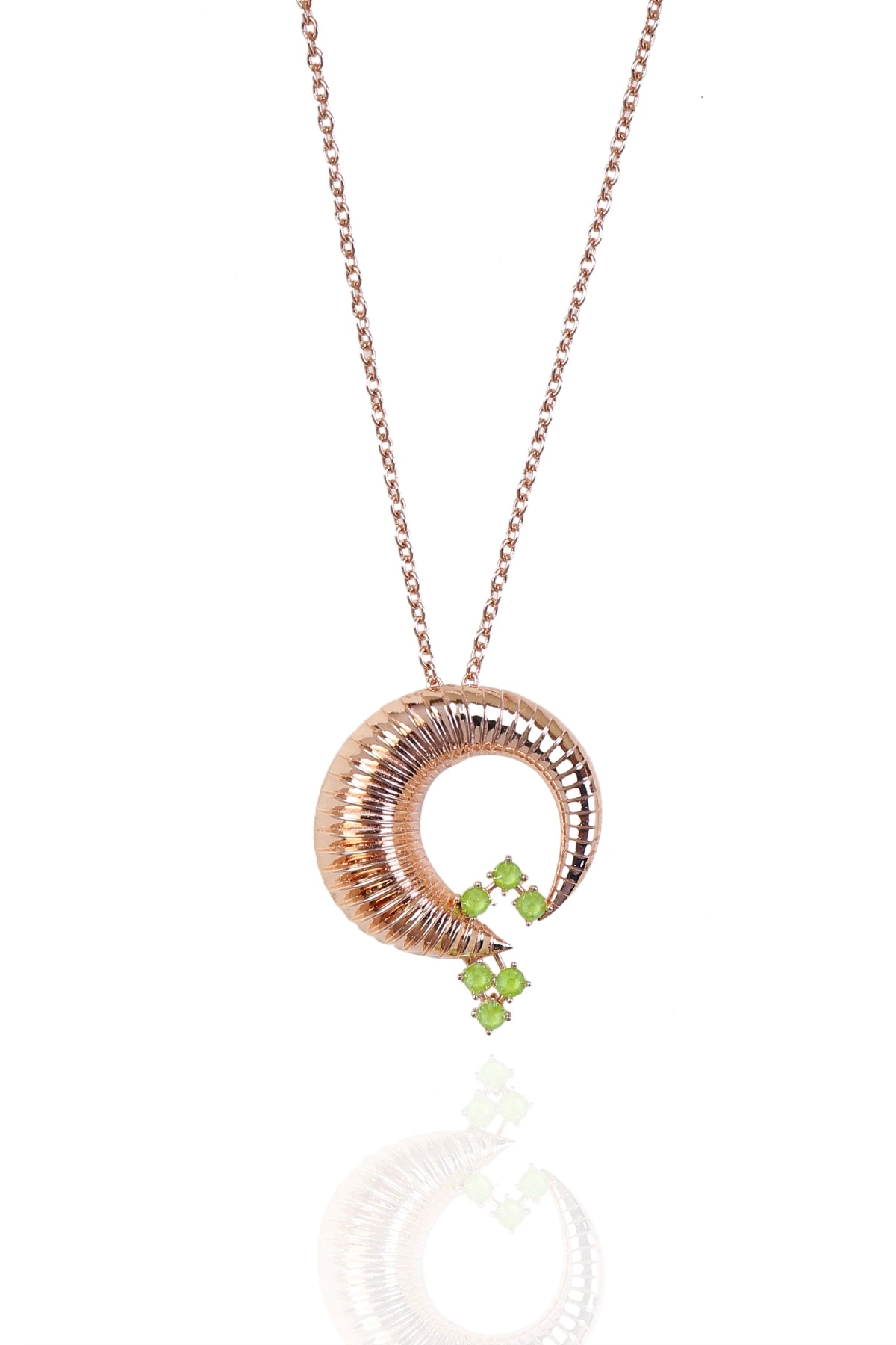 Swarovski Round Green Pendant