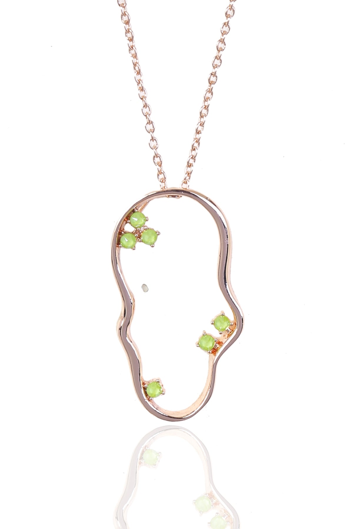 Green Swarovski Round Pendant