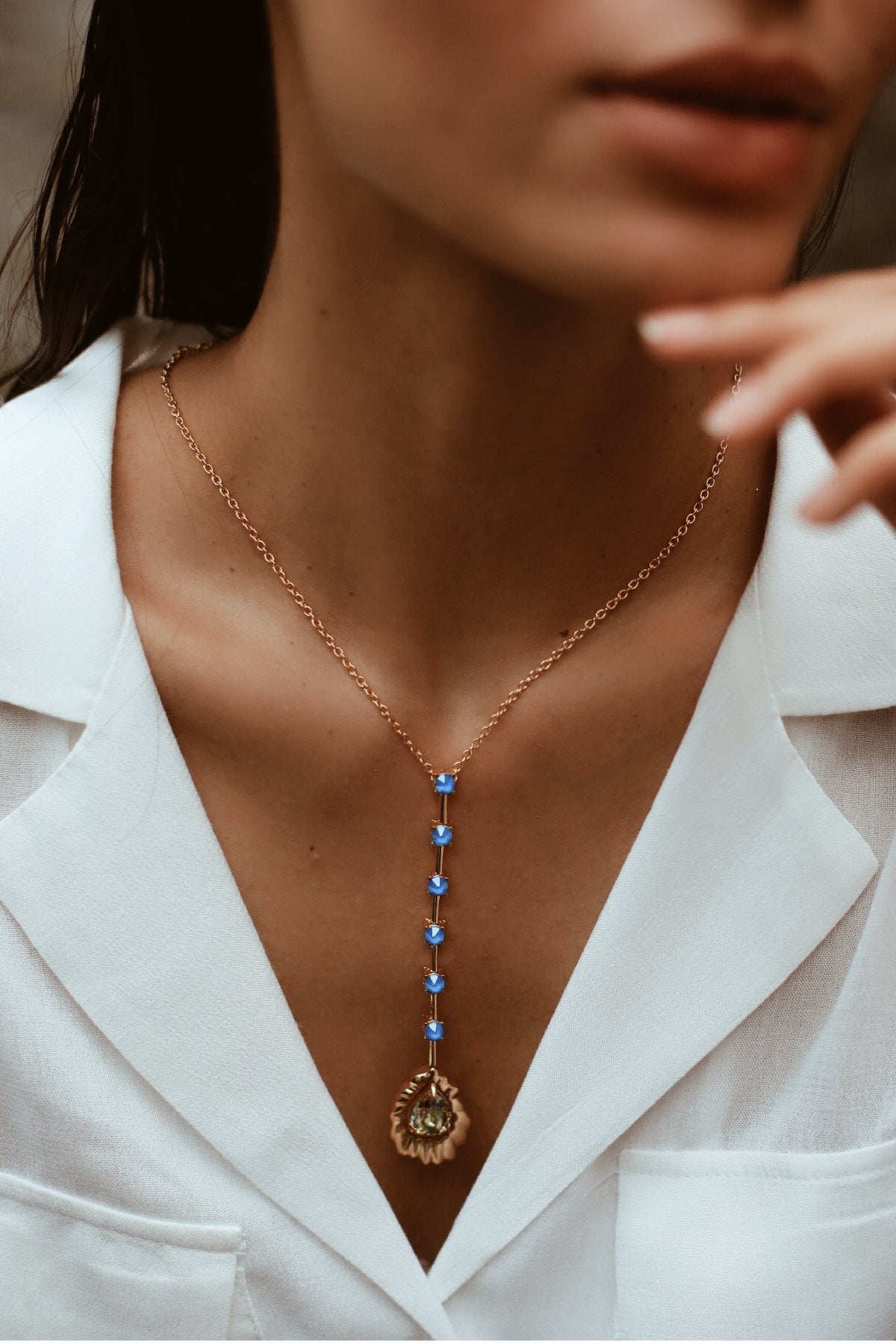 Buy Swarovski Long Pendant For Women Online at ScrollnShops