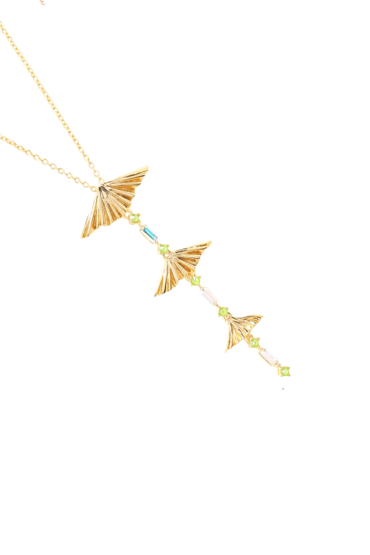 Blue Swarovski Layered Pendant