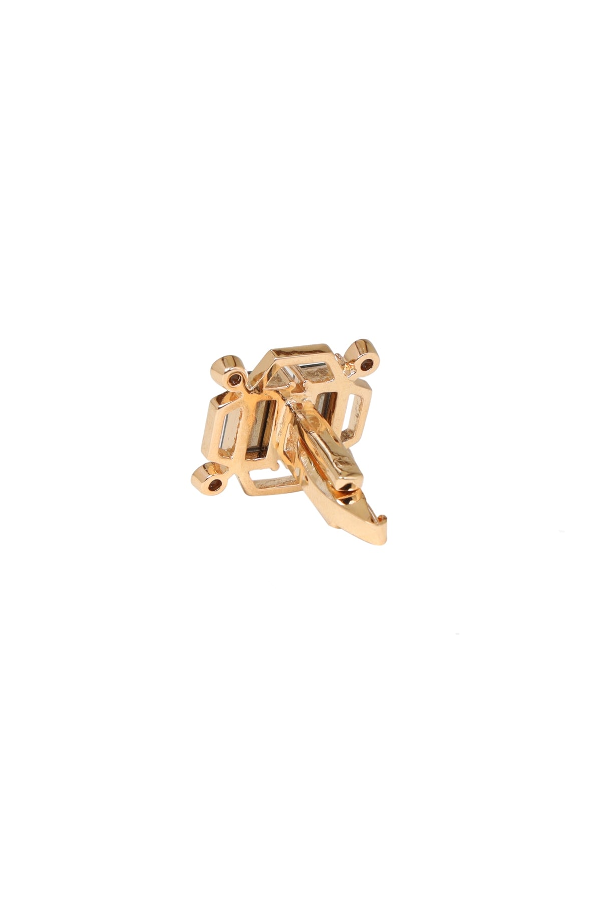 Gold Geometric Studded Cufflink