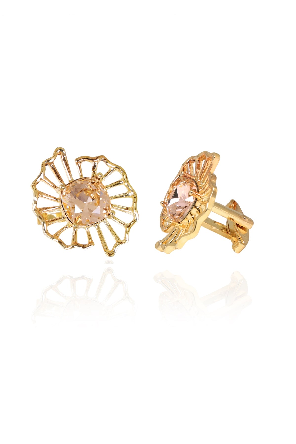 Buy Cushion Crystal Cufflink For Women Online at ScrollnShops