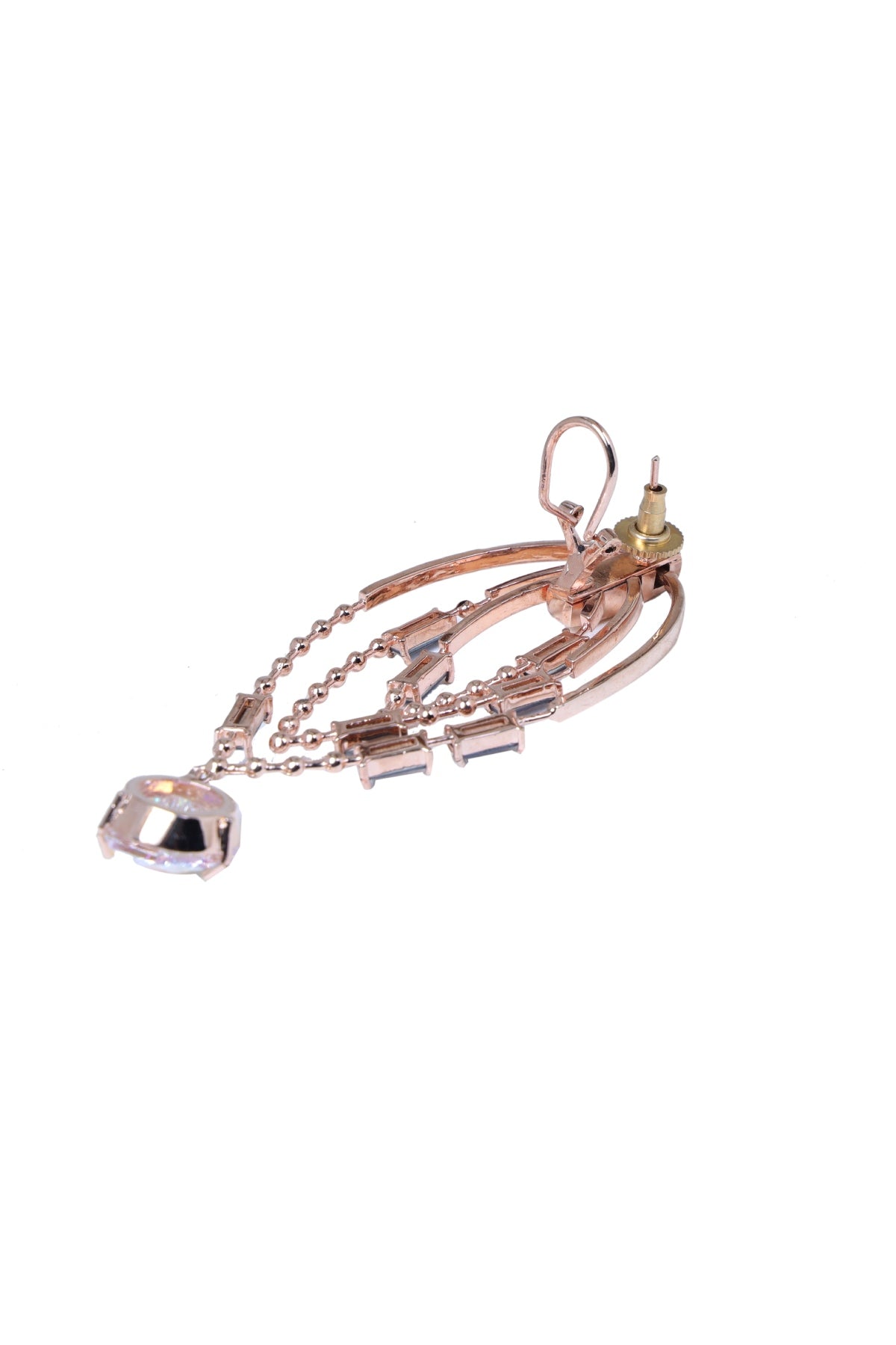 Reflective Blue Crystal Danglers