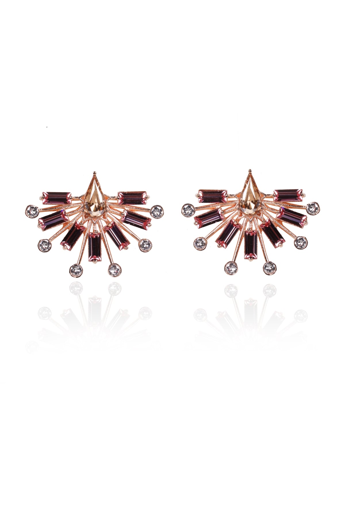 Buy Crystal Tear Drop Studs For Women Online at ScrollnShops