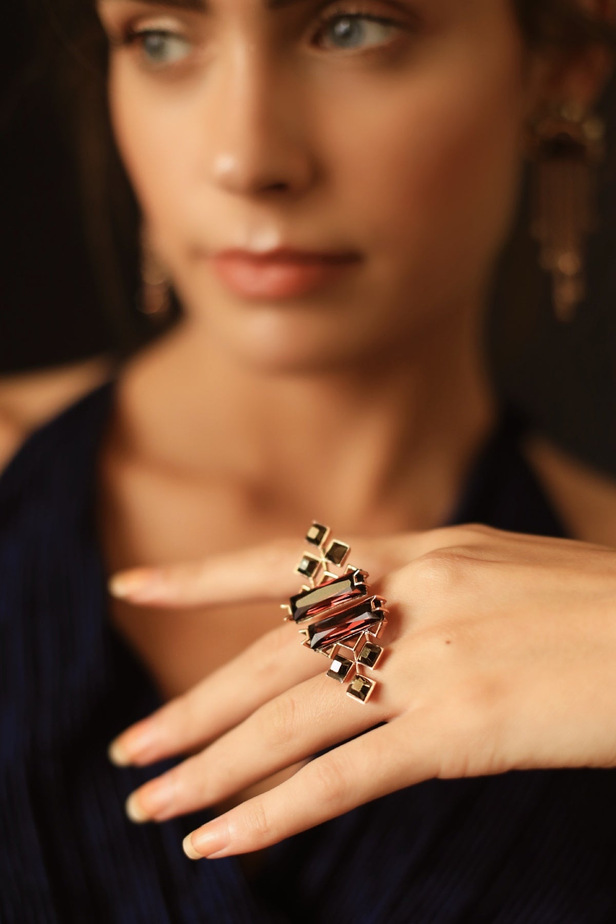 Buy Princess Baguette Ring For Women Online at ScrollnShops