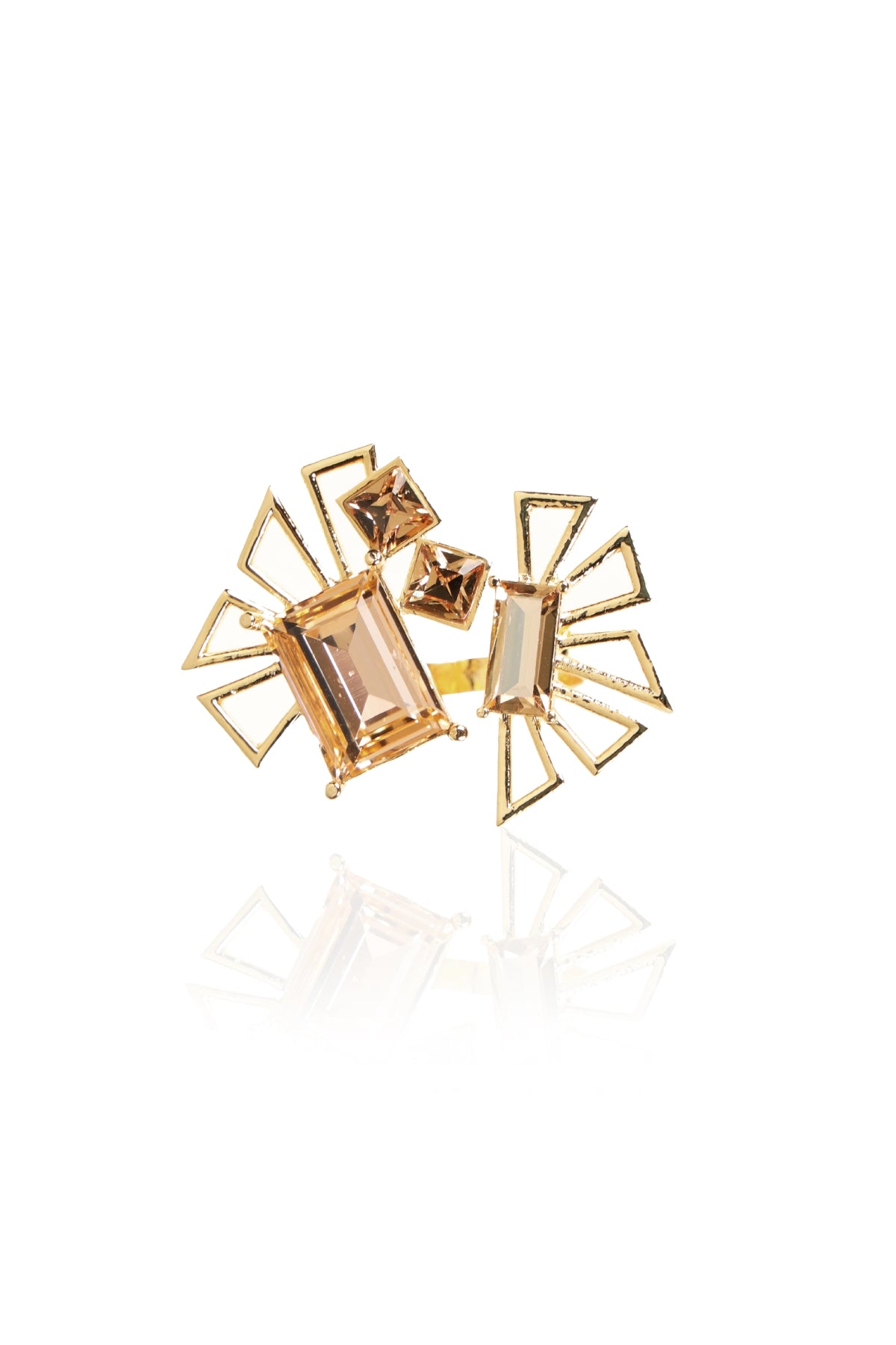 Buy Swarovski Crystal Ring For Women Online at ScrollnShops