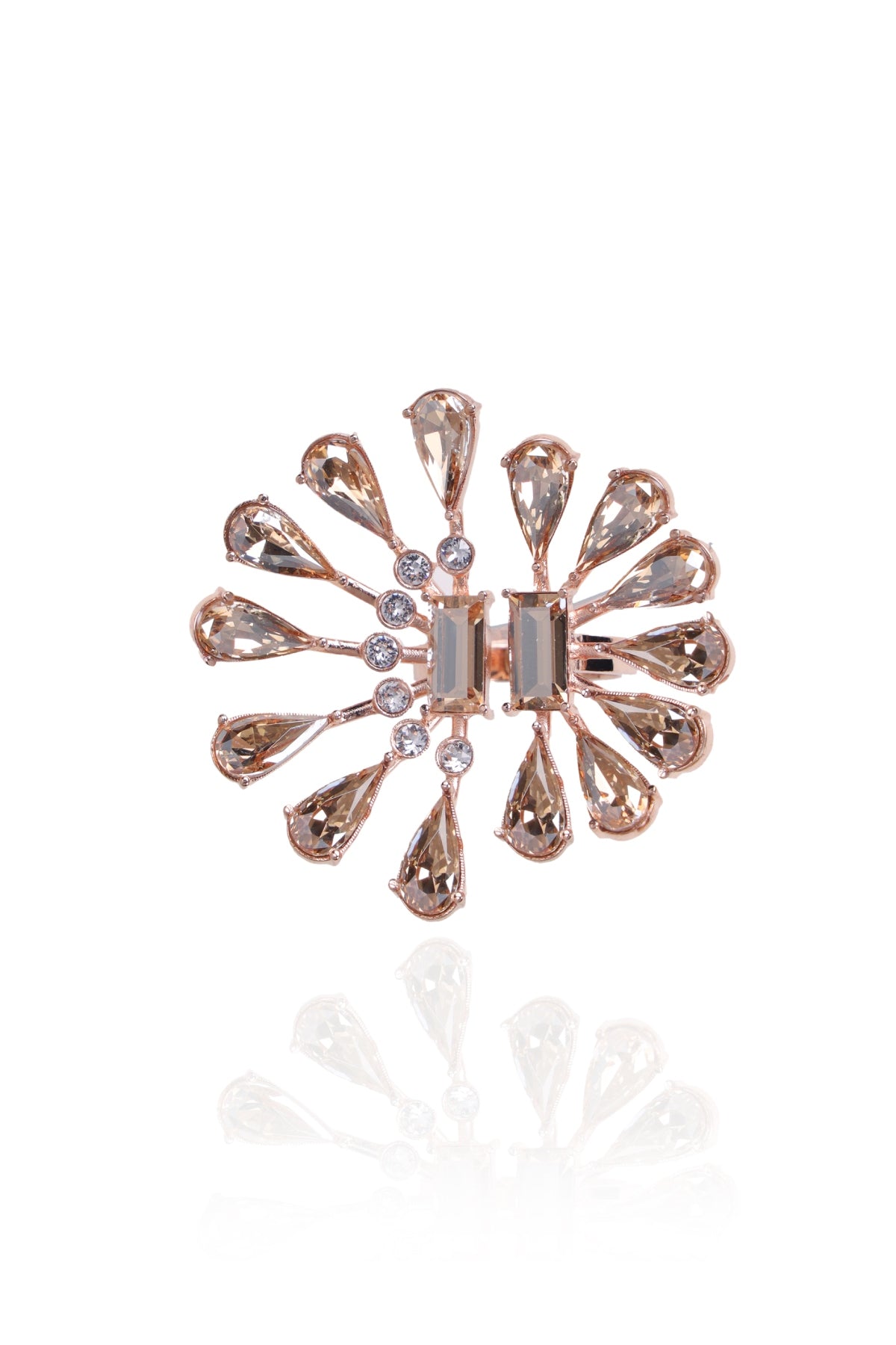 Buy Swarovski Tear Drop Ring For Women Online at ScrollnShops