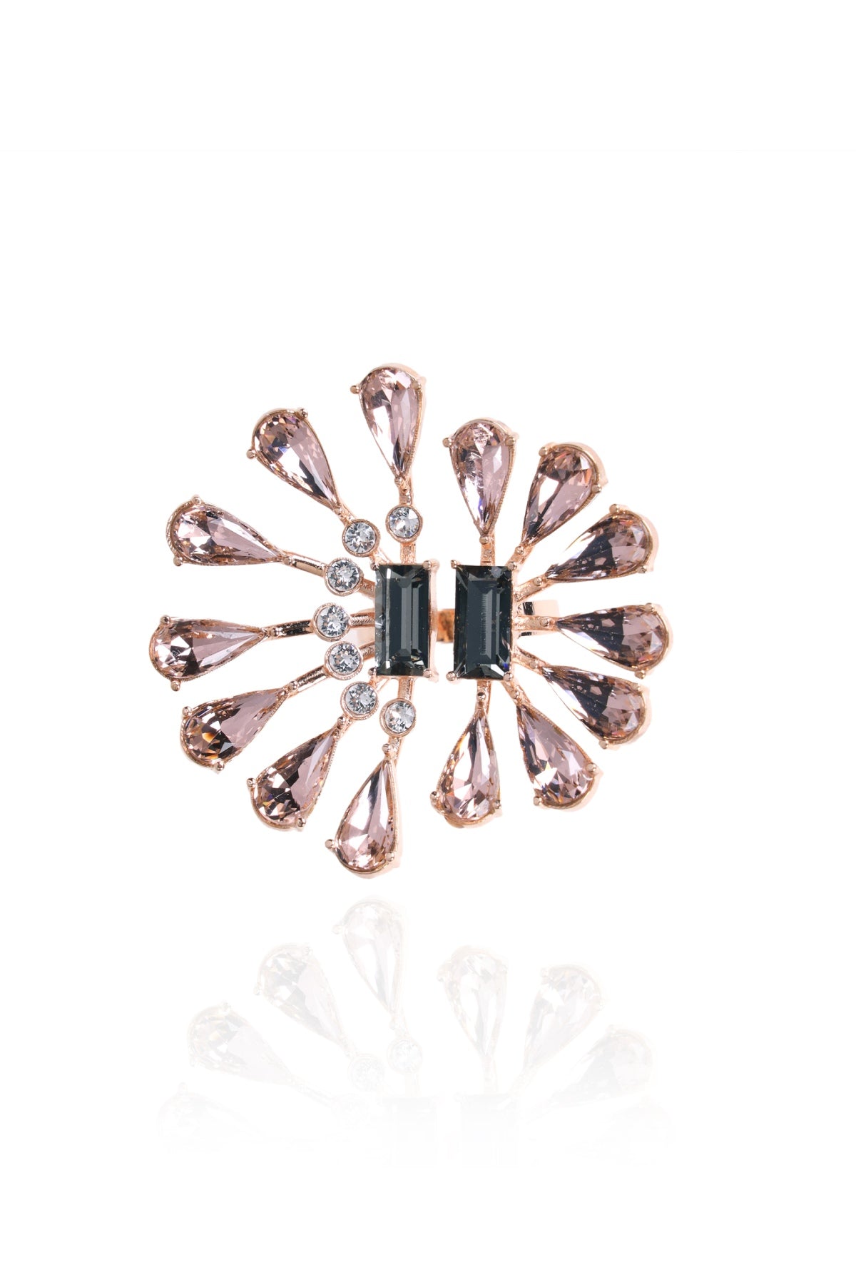 Buy Crystal Tear Drop Ring For Women Online at ScrollnShops