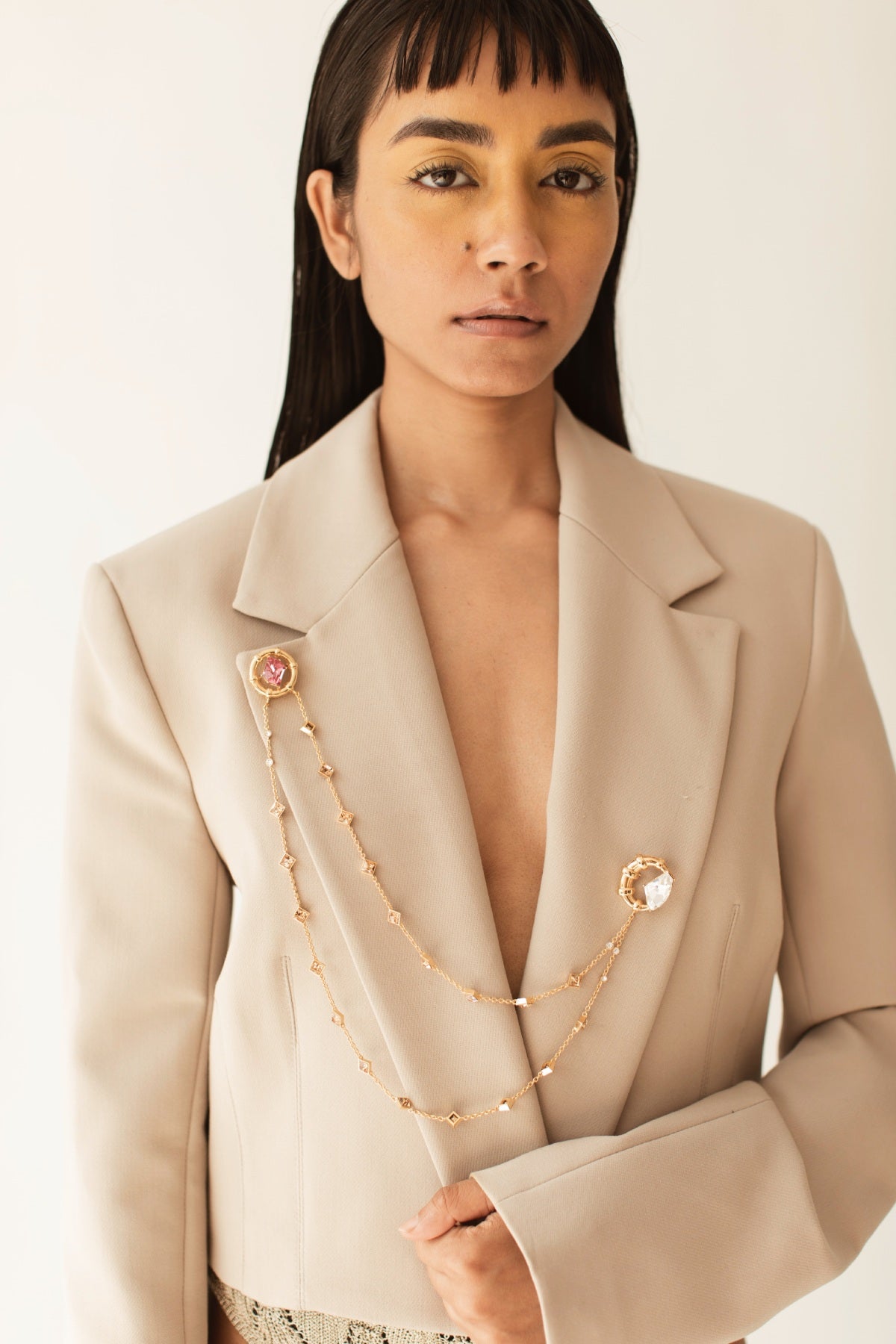 Buy Quartz Swarovski Brooch For Women Online at ScrollnShops