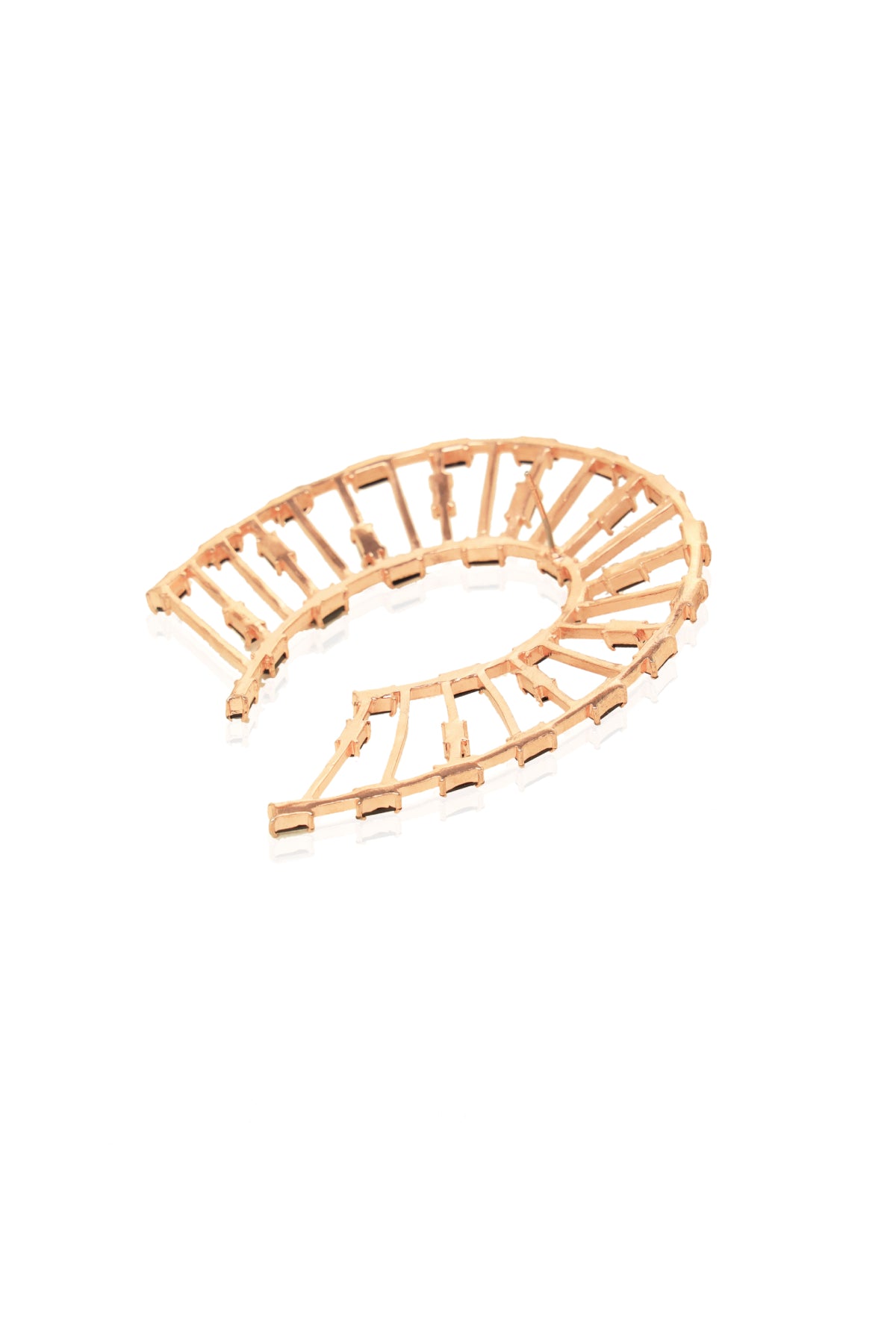 Black Horseshoe Stud Earrings