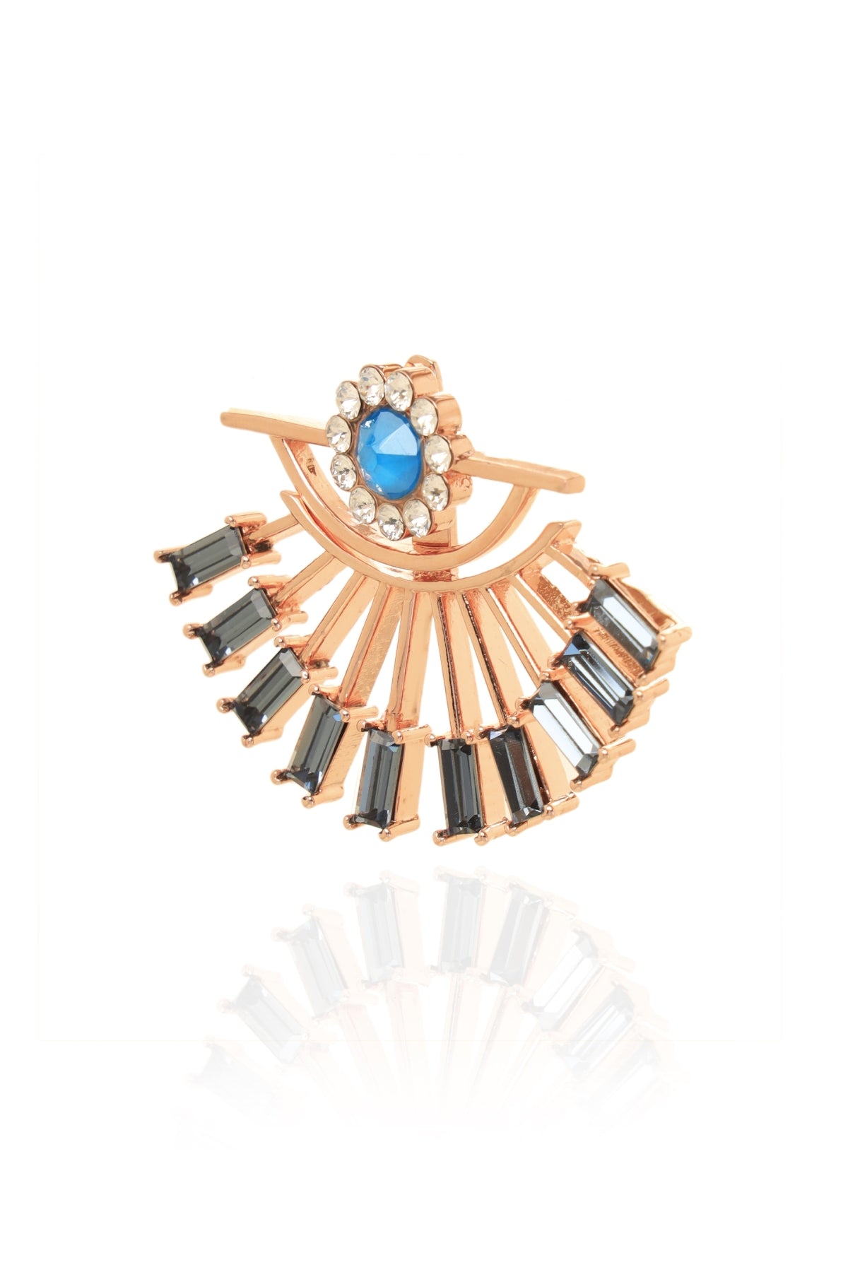 Blue Detachable Evil Eye Studs